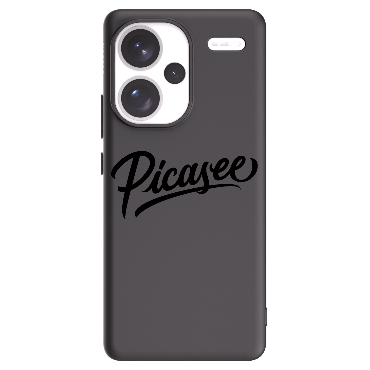 Picasee silikonski črni ovitek za Xiaomi Redmi Note 13 Pro+ 5G - Picasee - old logo - black
