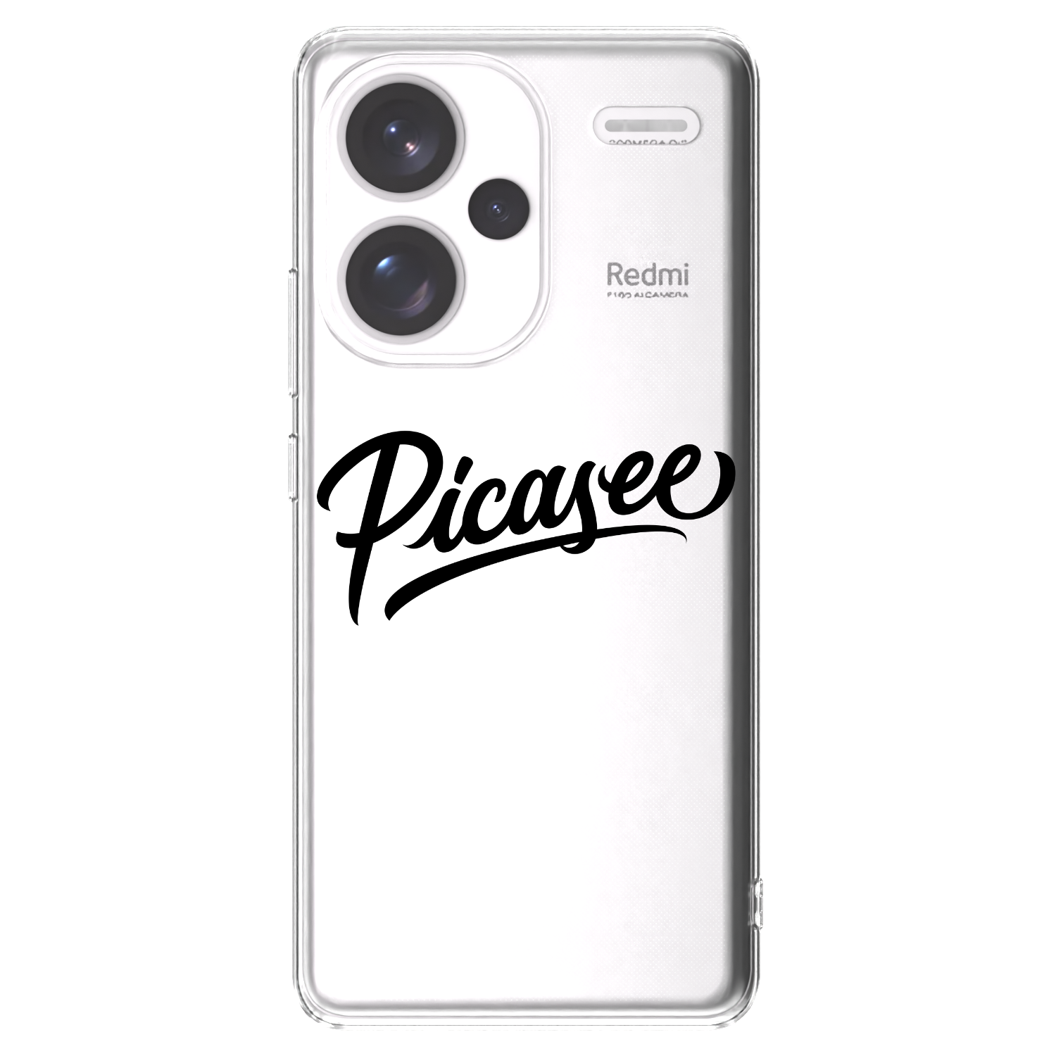 Picasee silikonski prozorni ovitek za Xiaomi Redmi Note 13 Pro+ 5G - Picasee - old logo - black
