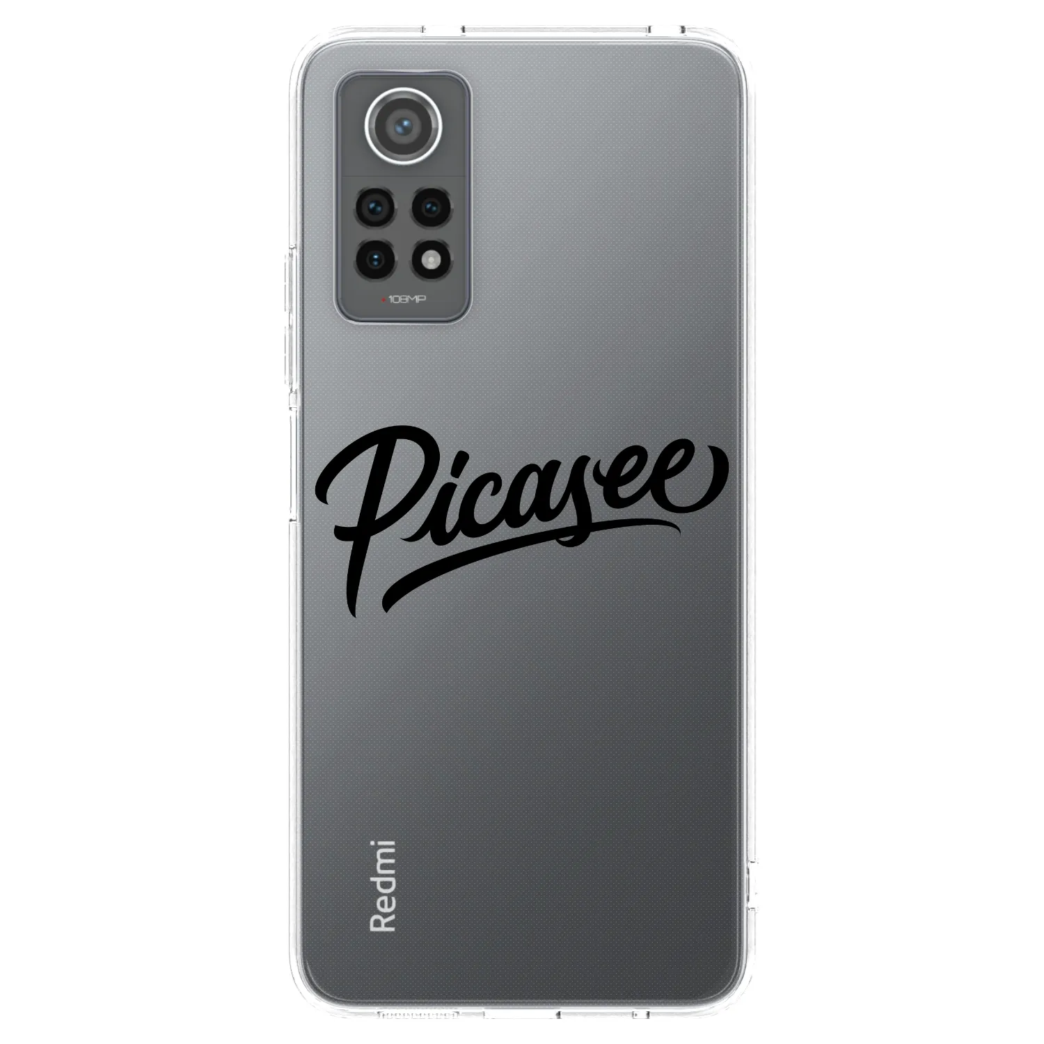 Picasee silikonski prozorni ovitek za Xiaomi Redmi Note 12 Pro 4G - Picasee - old logo - black