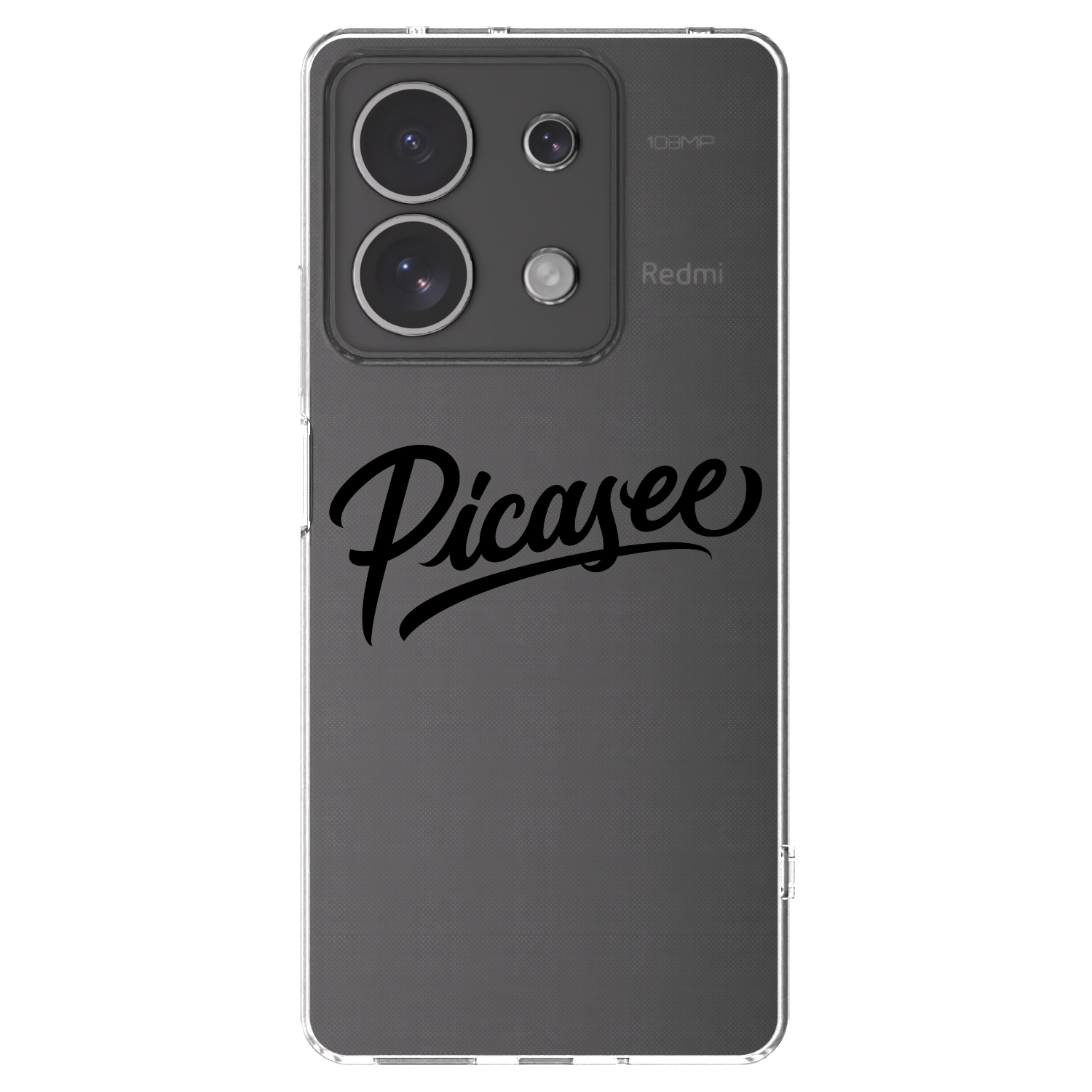 Picasee silikonski prozorni ovitek za Xiaomi Redmi Note 13 4G - Picasee - old logo - black