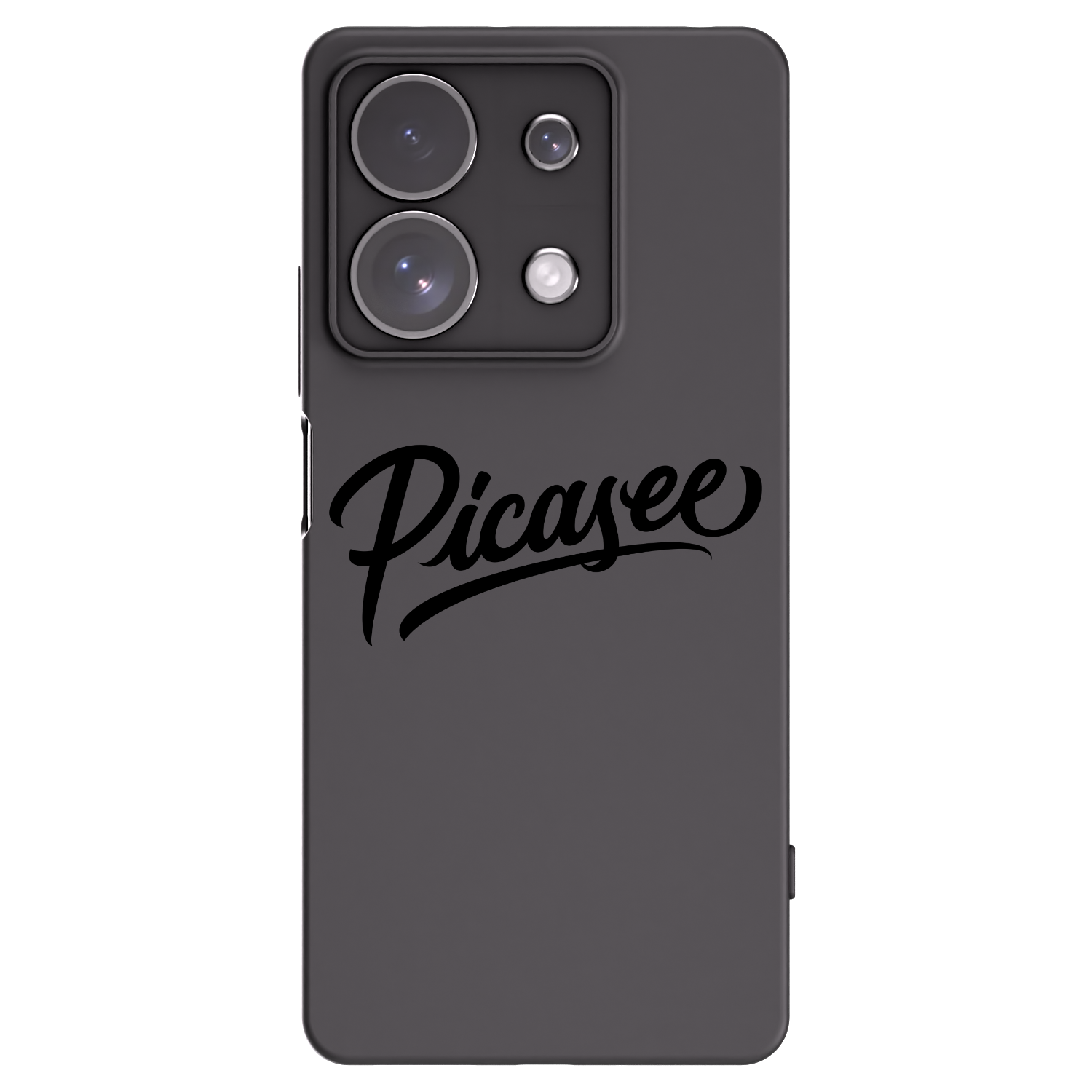 Picasee silikonski črni ovitek za Xiaomi Redmi Note 13 Pro 4G - Picasee - old logo - black