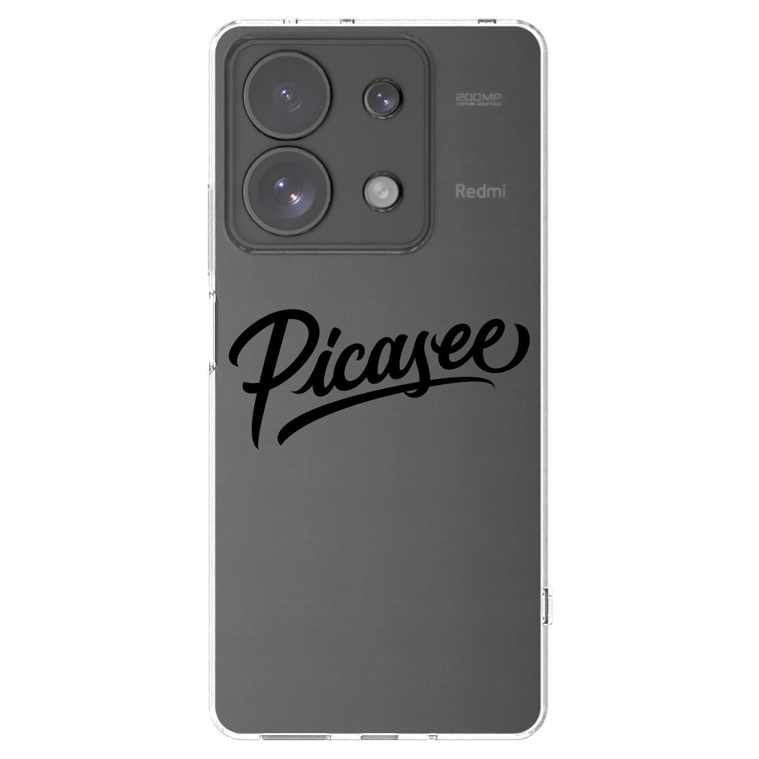 Picasee silikonski prozorni ovitek za Xiaomi Redmi Note 13 Pro 4G - Picasee - old logo - black