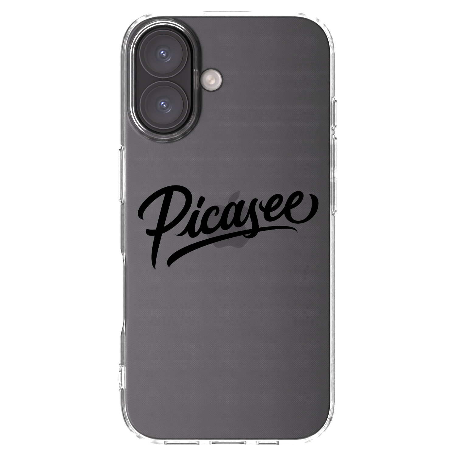 Picasee silikonski prozorni ovitek za Apple iPhone 16 - Picasee - old logo - black