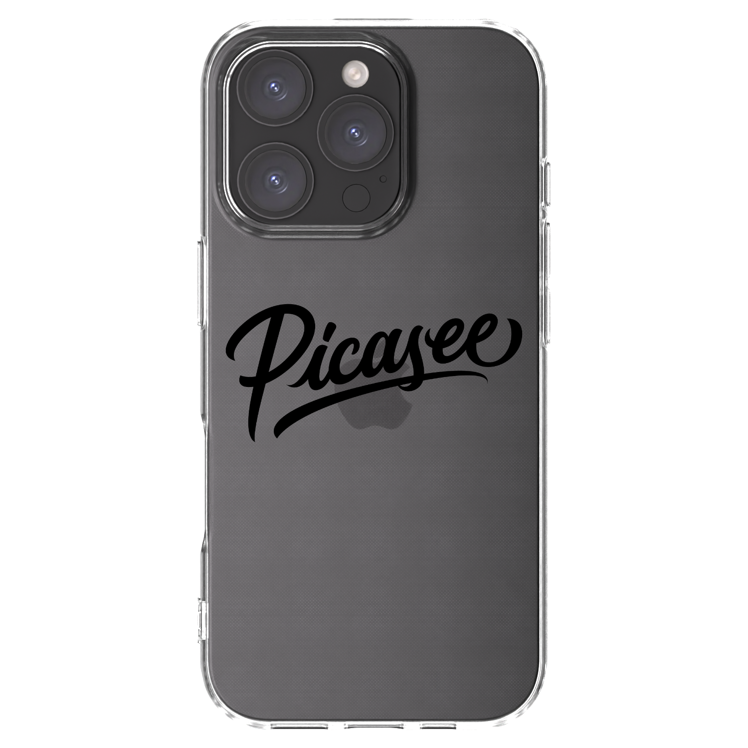 Picasee silikonski prozorni ovitek za Apple iPhone 16 Pro - Picasee - old logo - black