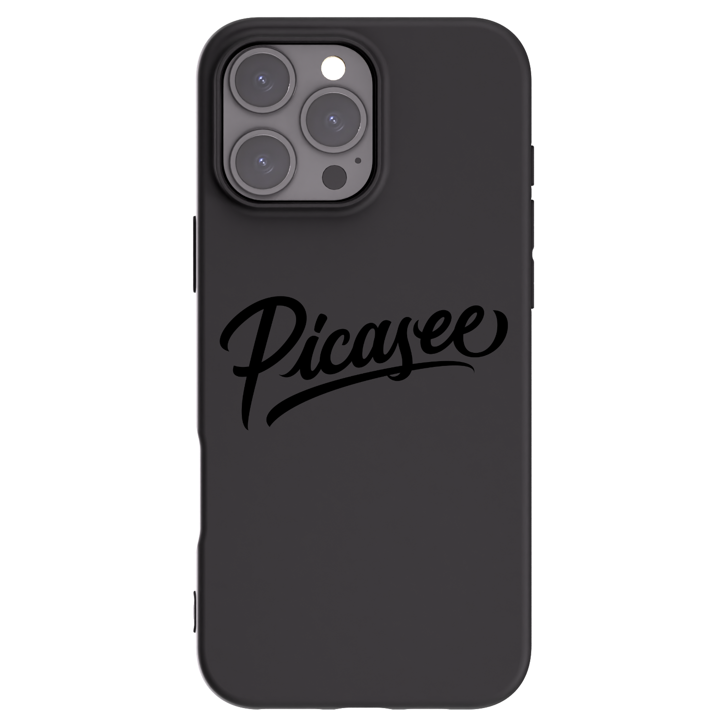 Picasee silikonski črni ovitek za Apple iPhone 16 Pro Max - Picasee - old logo - black