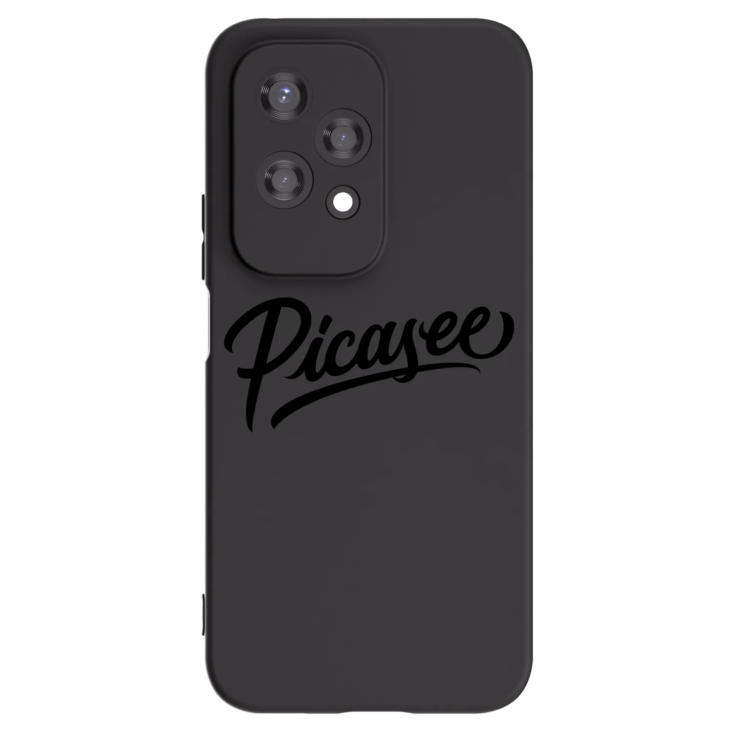 Picasee silikonski črni ovitek za Honor 200 Lite - Picasee - old logo - black