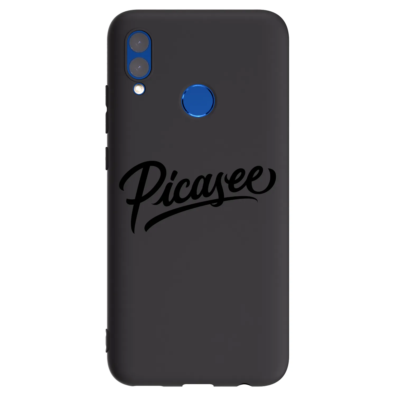 Picasee silikonski črni ovitek za Huawei P Smart 2019 - Picasee - old logo - black