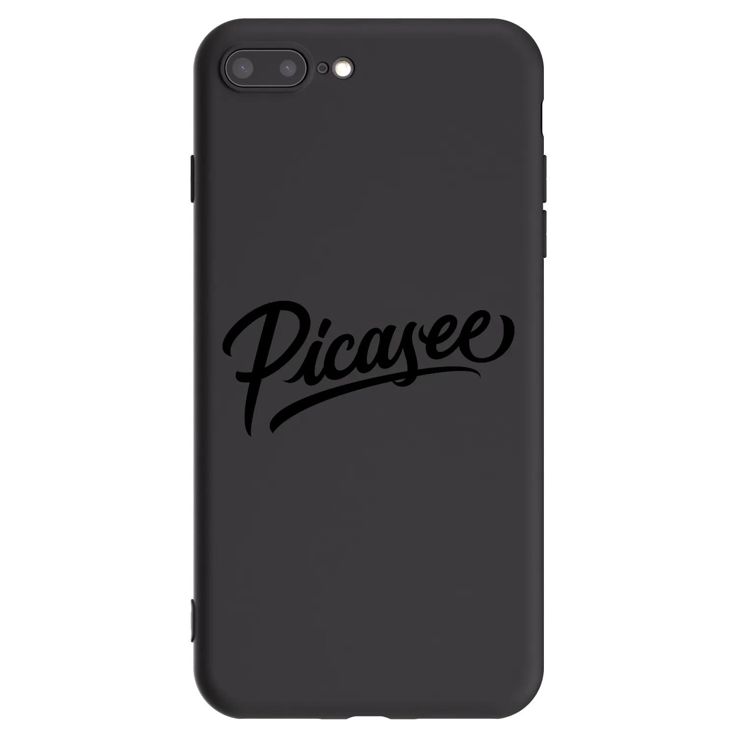 Picasee silikonski črni ovitek za Apple iPhone 7 Plus - Picasee - old logo - black