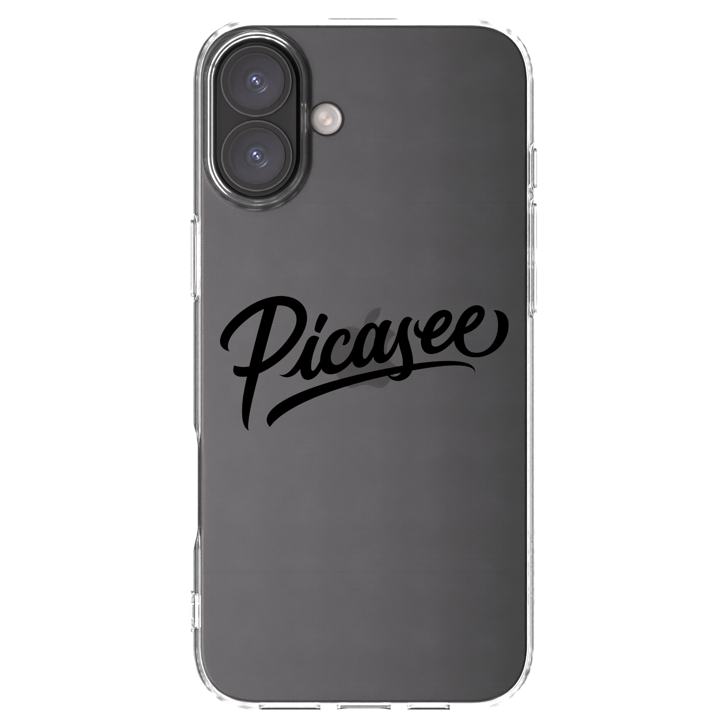 Picasee silikonski prozorni ovitek za Apple iPhone 16 Plus - Picasee - old logo - black
