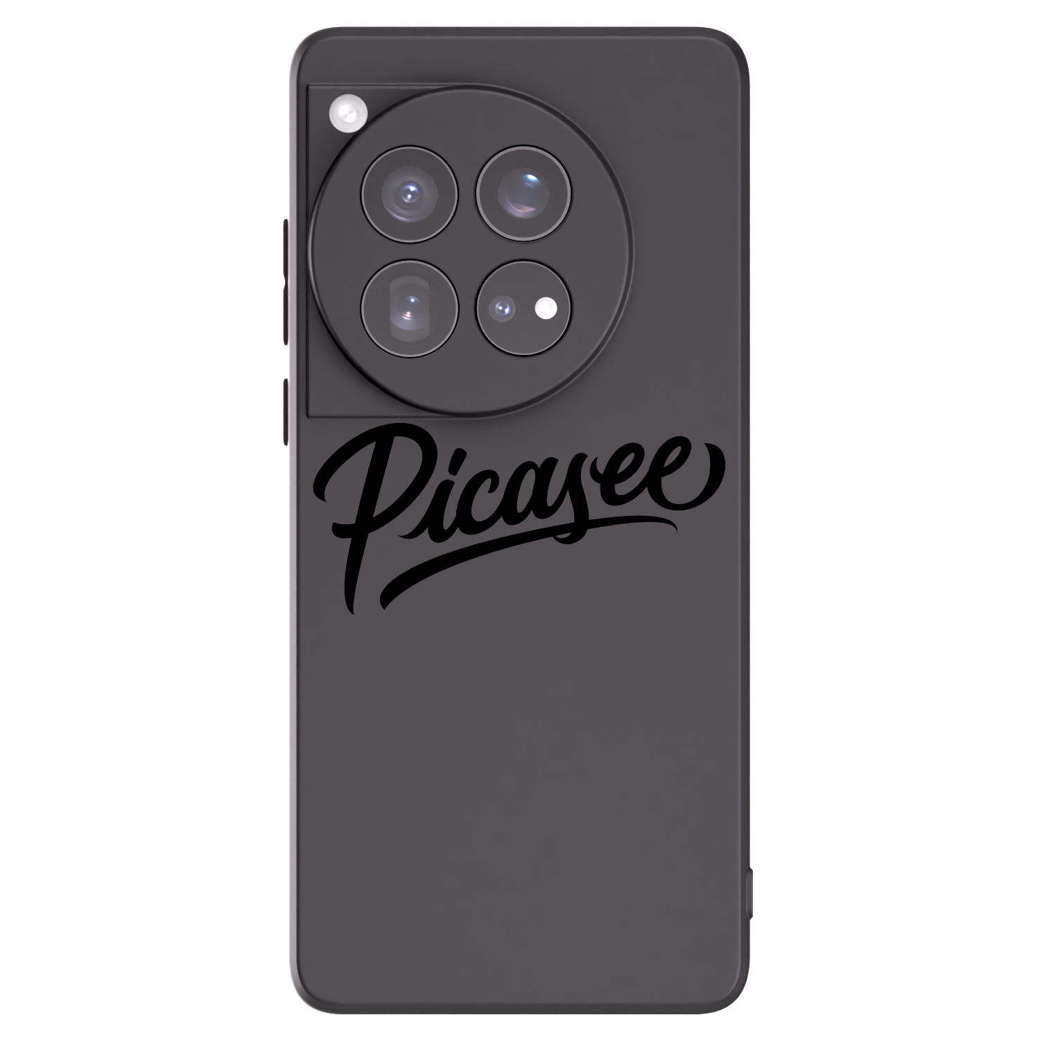 Picasee silikonski črni ovitek za OnePlus 12 5G - Picasee - old logo - black