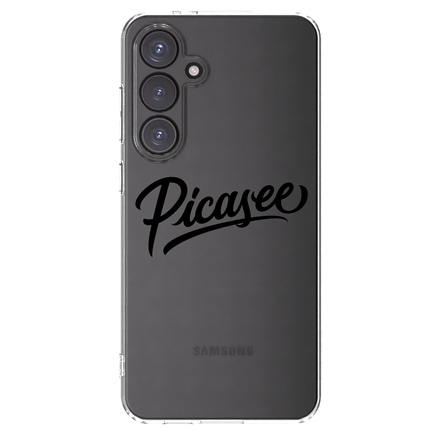 Picasee silikonski prozorni ovitek za Samsung Galaxy S24 FE S721B - Picasee - old logo - black