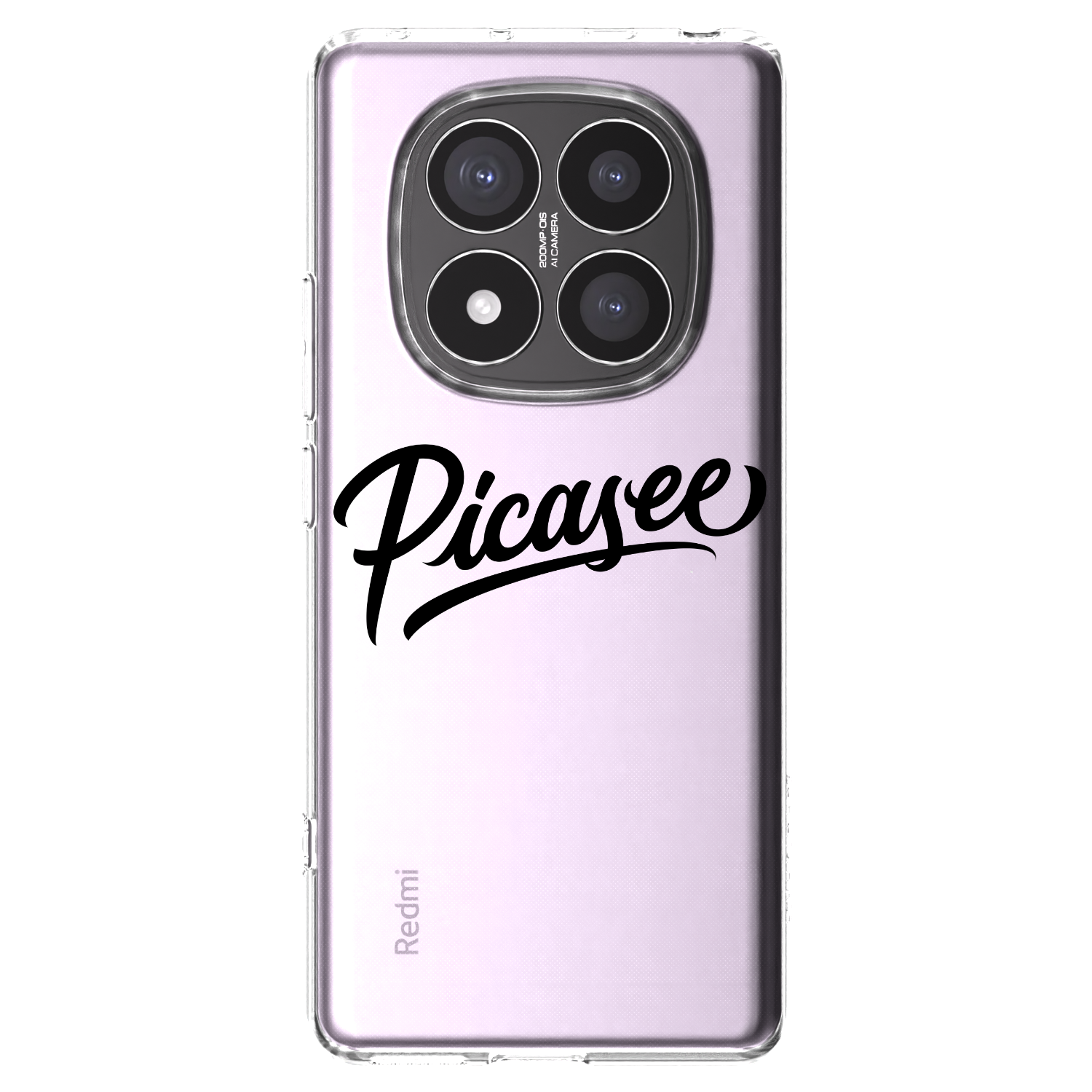 Picasee silikonski prozorni ovitek za Xiaomi Redmi Note 14 Pro+ 5G - Picasee - old logo - black