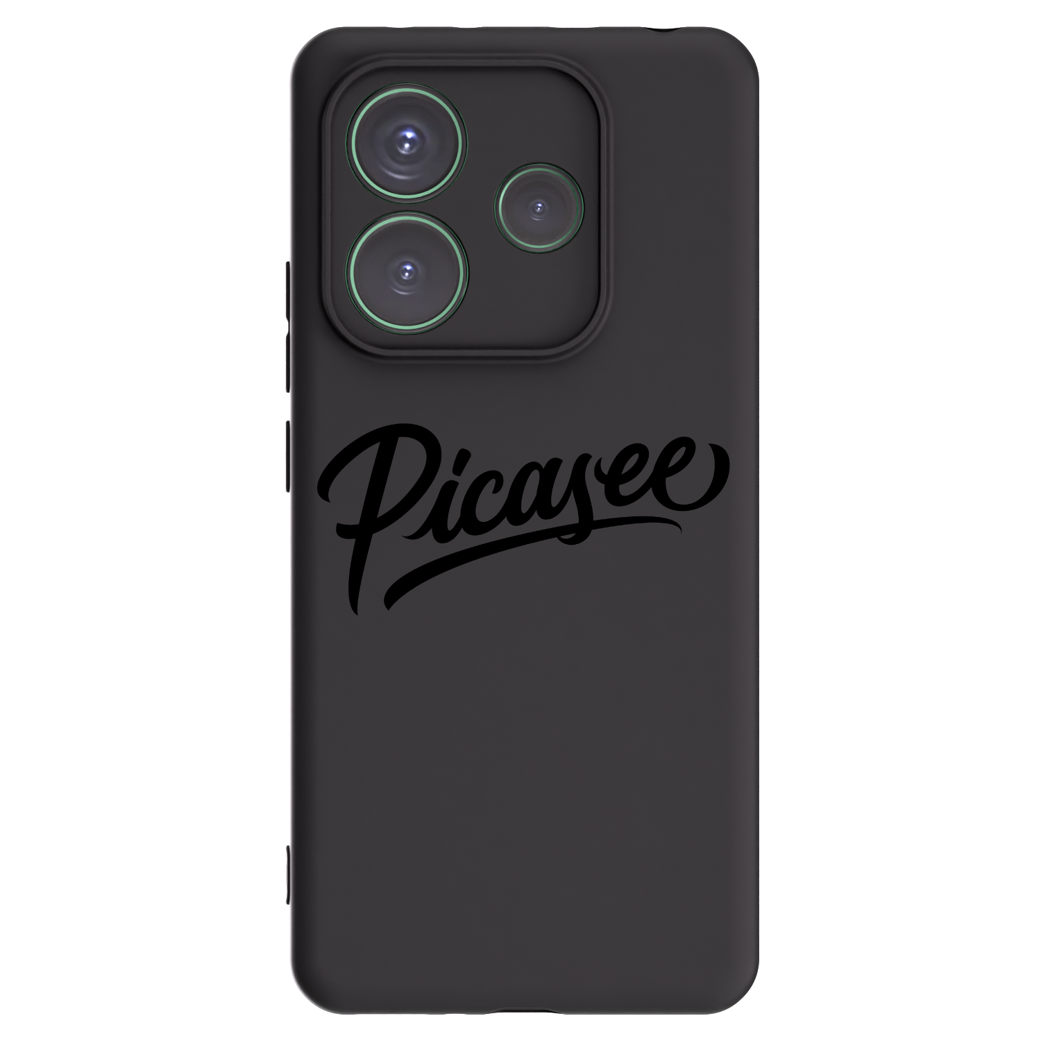 Picasee silikonski črni ovitek za Xiaomi Redmi Note 14 5G - Picasee - old logo - black