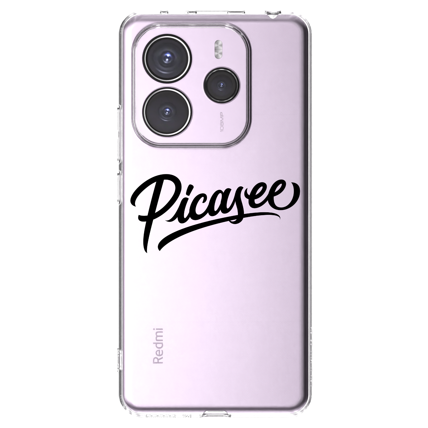 Picasee silikonski prozorni ovitek za Xiaomi Redmi Note 14 5G - Picasee - old logo - black