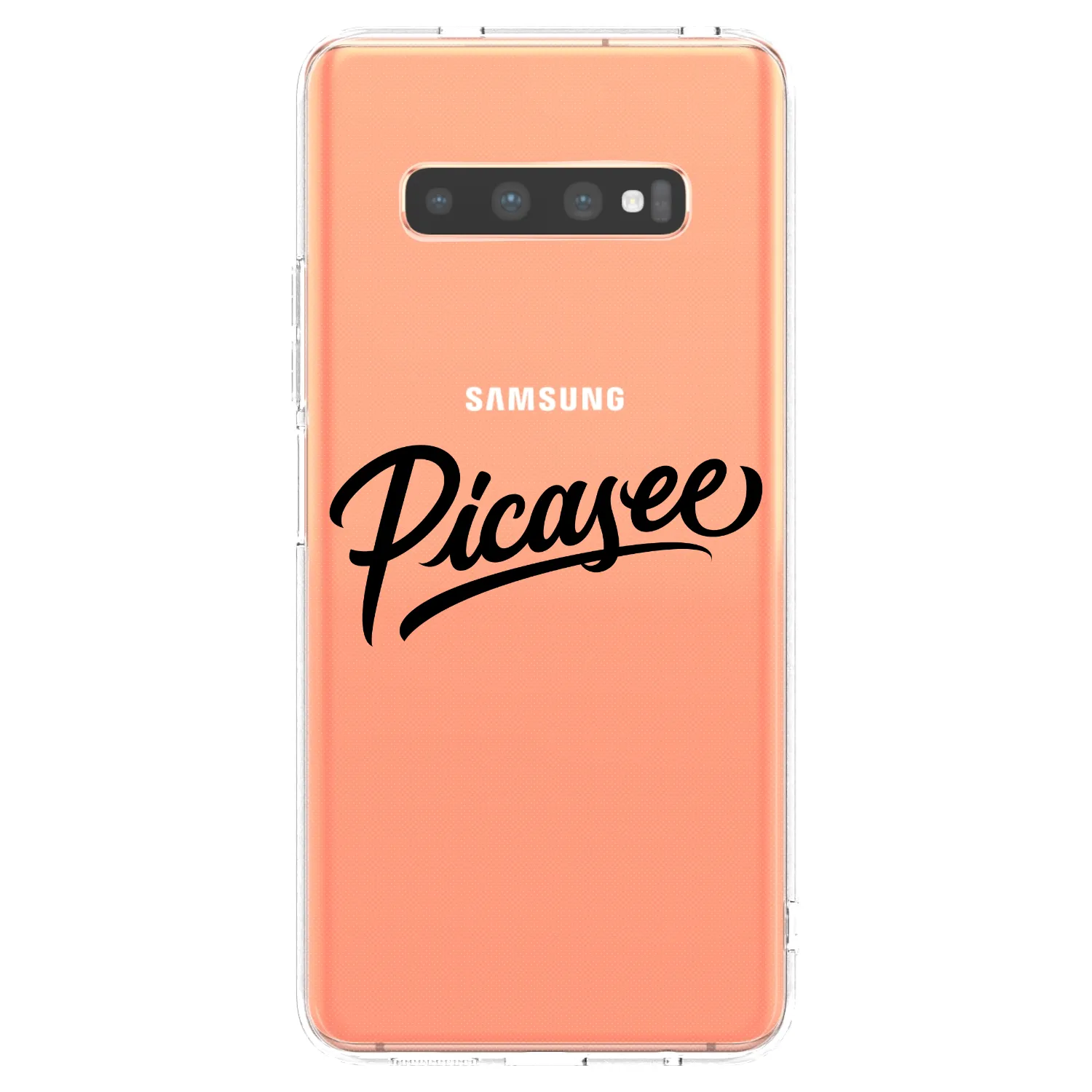 Picasee silikonski prozorni ovitek za Samsung Galaxy S10 Plus G975 - Picasee - old logo - black