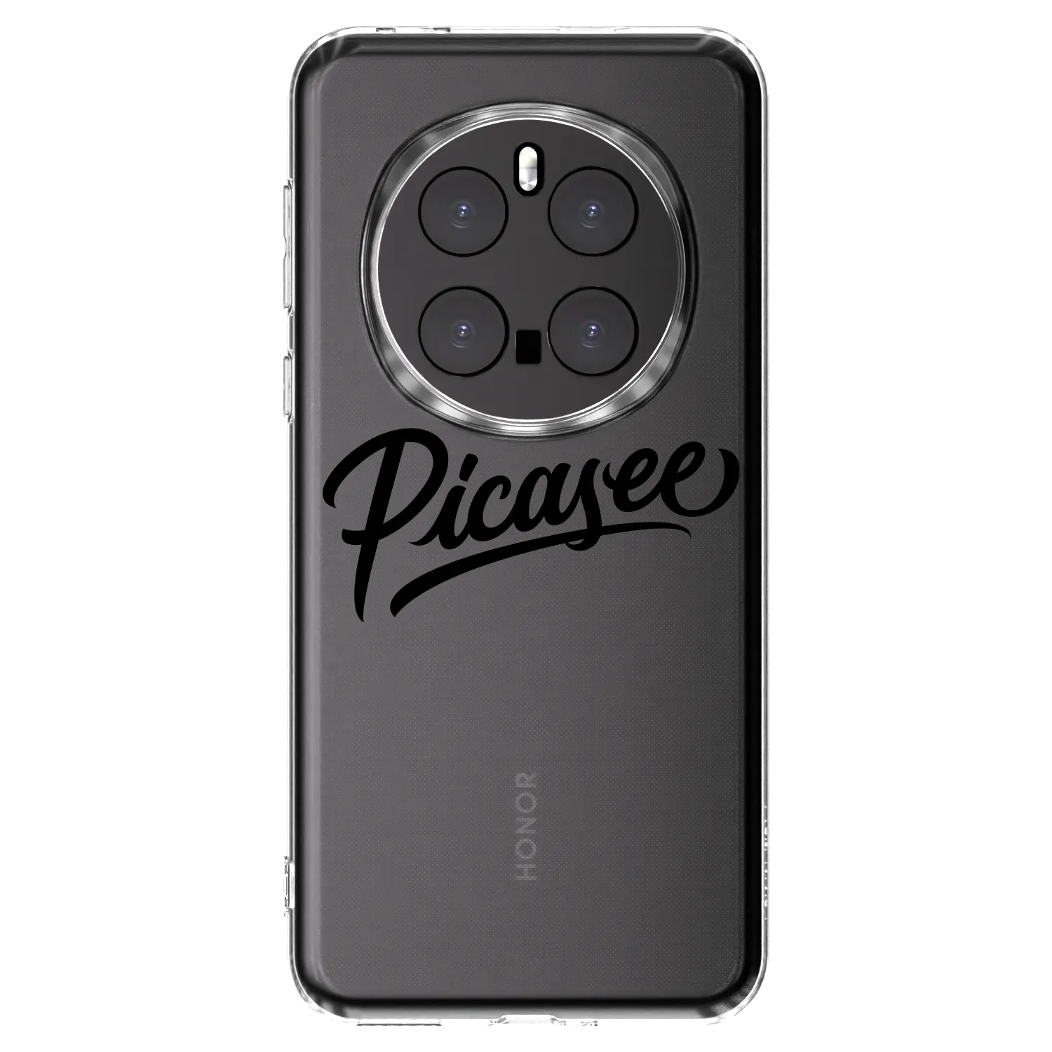 Picasee silikonski prozorni ovitek za Honor Magic7 Pro 5G - Picasee - old logo - black