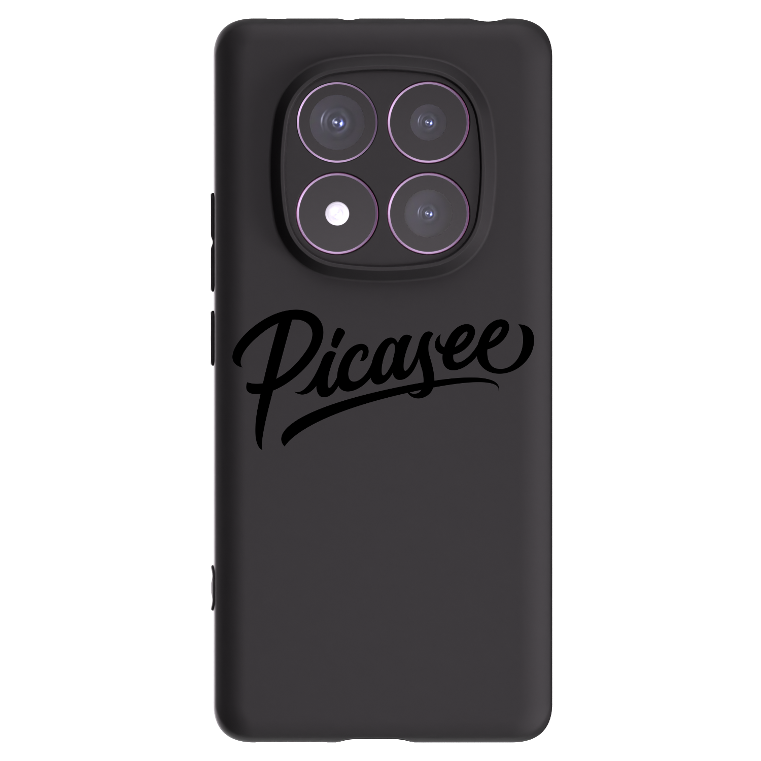Picasee silikonski črni ovitek za Xiaomi Redmi Note 14 Pro 4G - Picasee - old logo - black