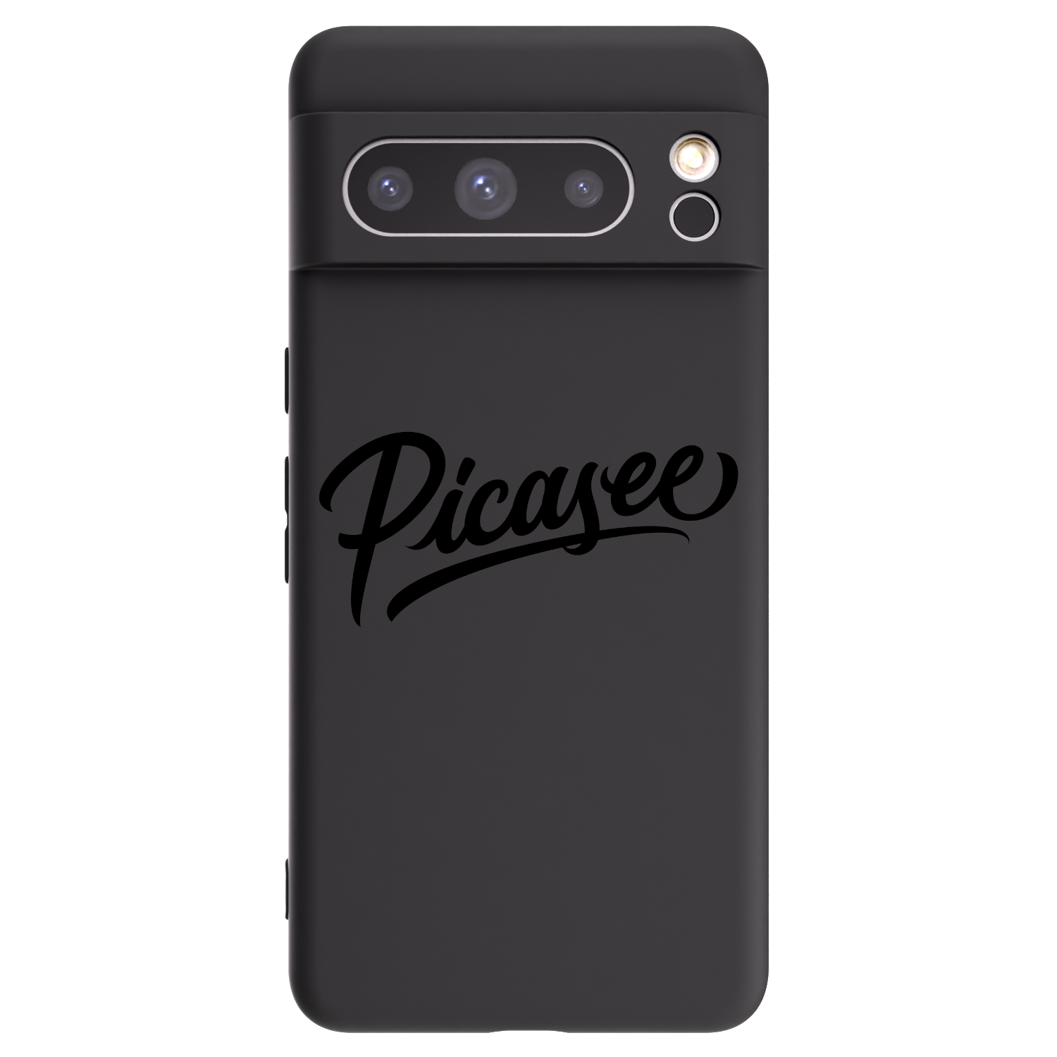 Picasee silikonski črni ovitek za Google Pixel 8 Pro - Picasee - old logo - black
