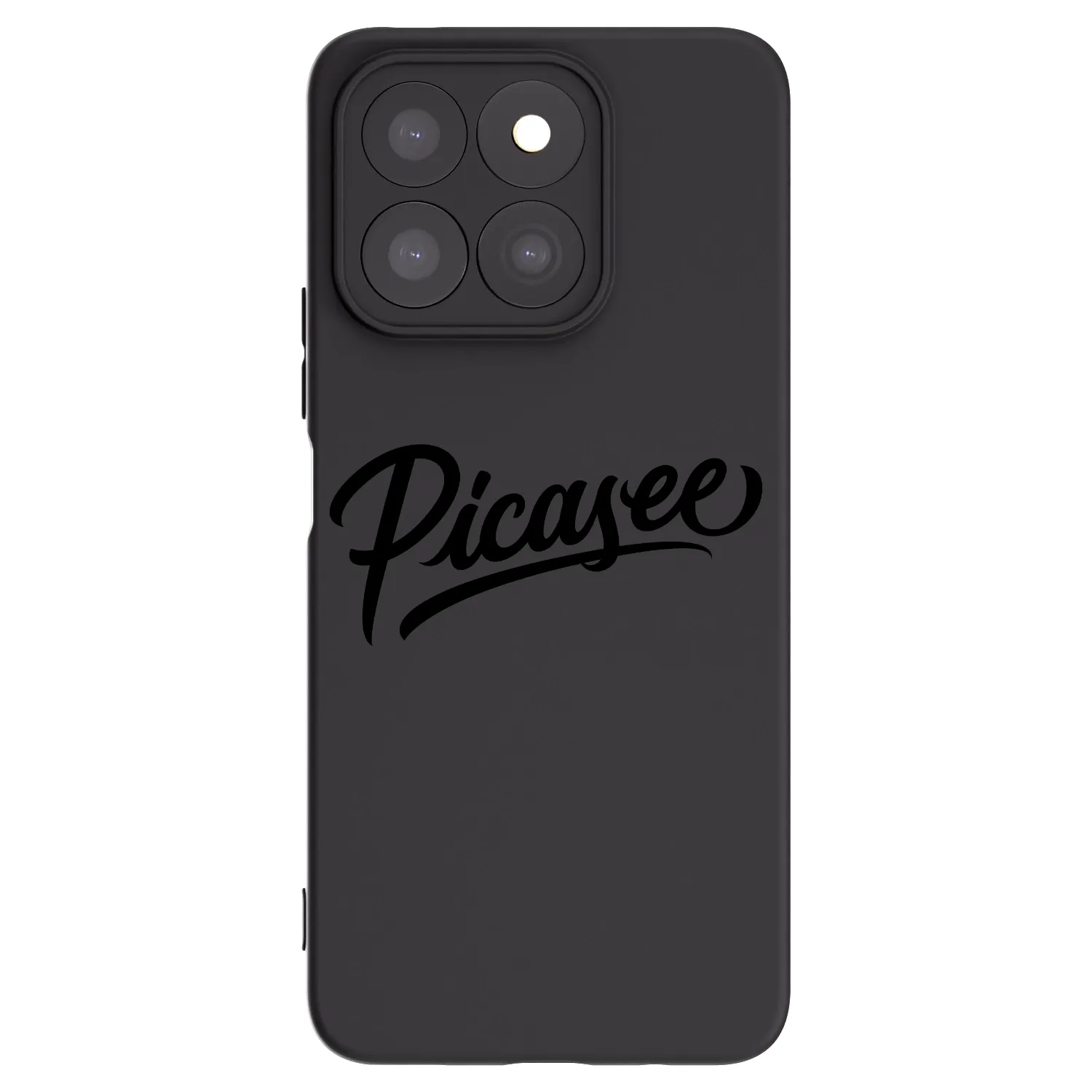 Picasee silikonski črni ovitek za Honor X8c - Picasee - old logo - black