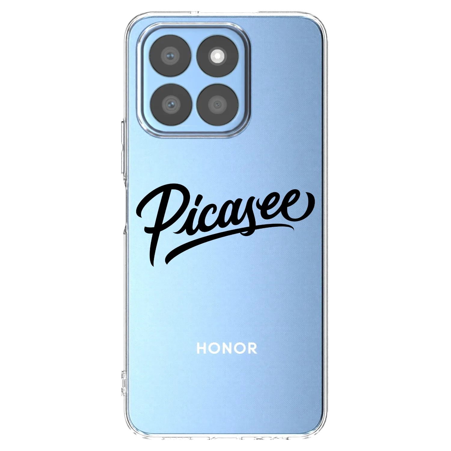 Picasee silikonski prozorni ovitek za Honor X8c - Picasee - old logo - black