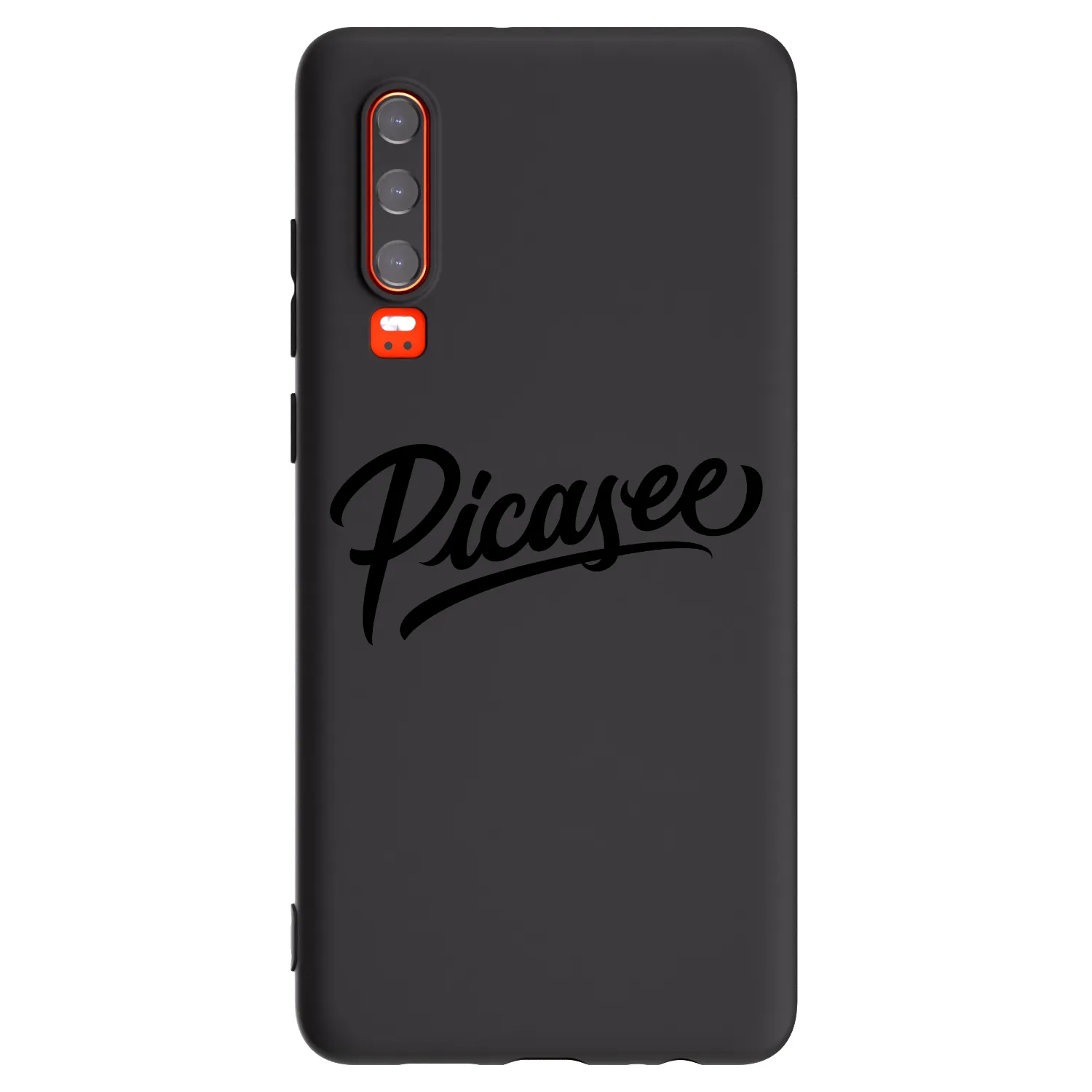 Picasee silikonski črni ovitek za Huawei P30 - Picasee - old logo - black