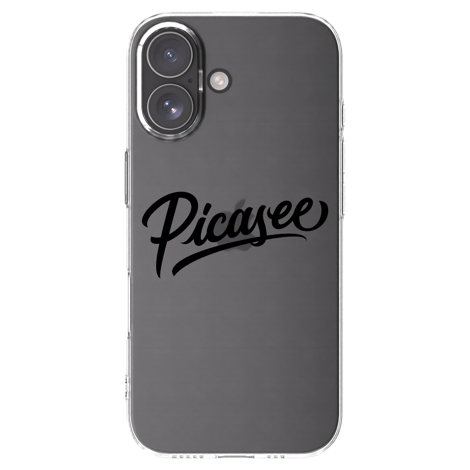 Picasee silikonski prozorni ovitek za Apple iPhone 17 - Picasee - old logo - black