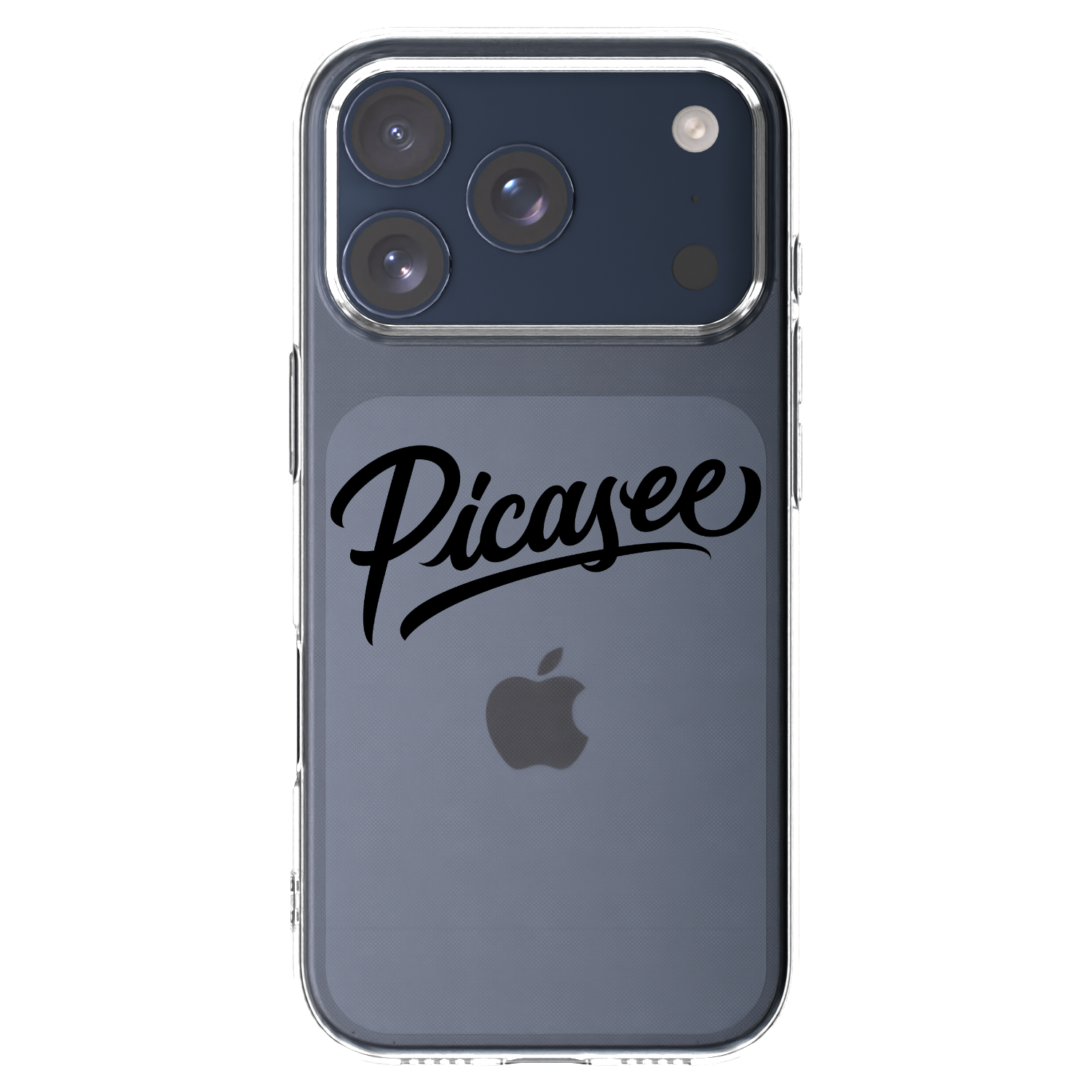 Picasee silikonski prozorni ovitek za Apple iPhone 17 Pro - Picasee - old logo - black