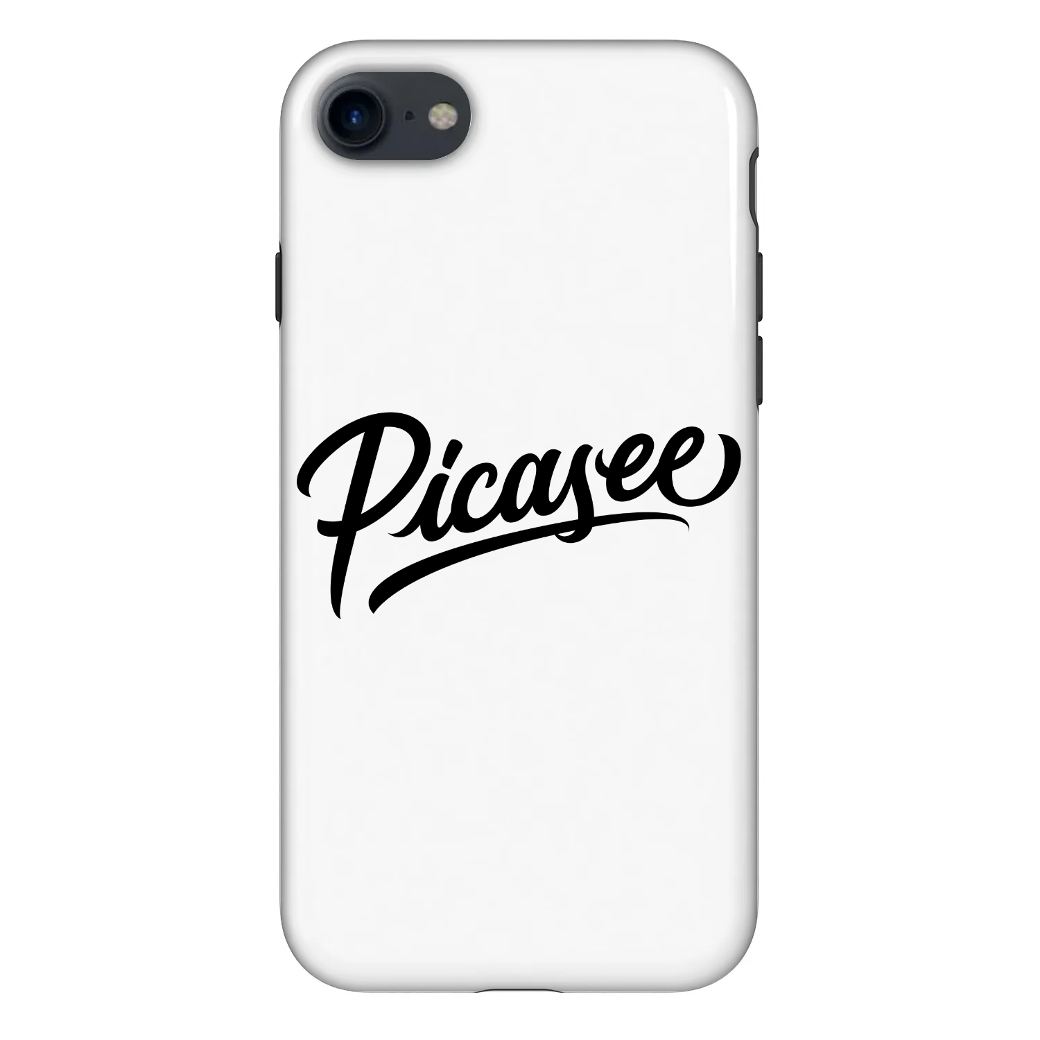 Picasee Fashion Case za Apple iPhone SE 2020 - Picasee - old logo - black