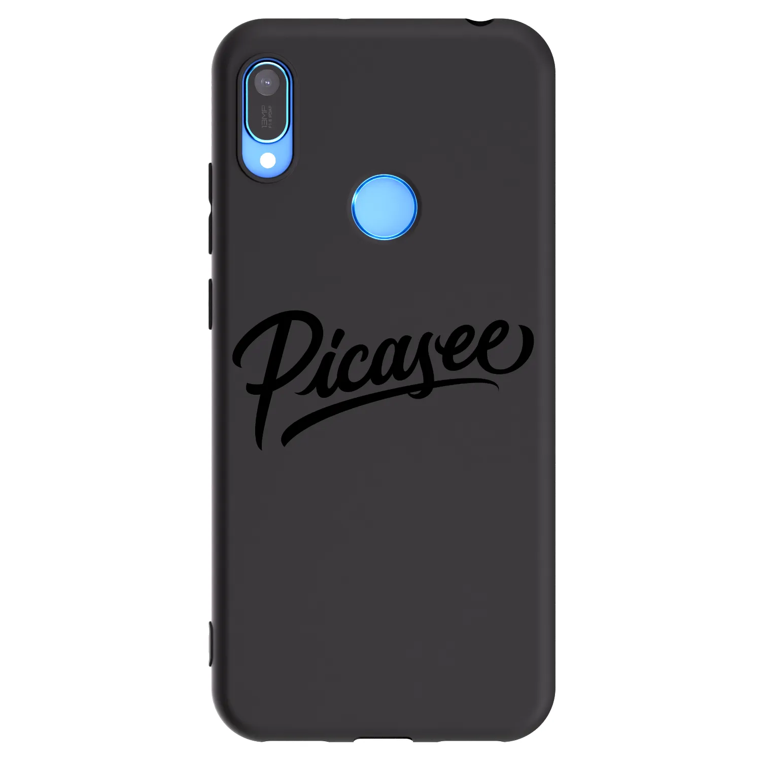 Picasee silikonski črni ovitek za Huawei Y6 2019 - Picasee - old logo - black