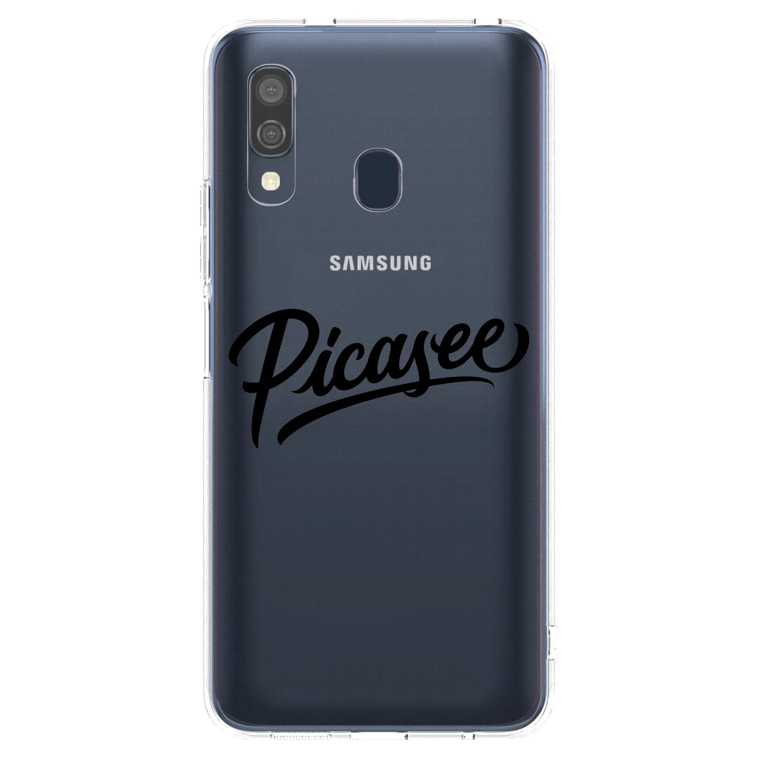 Picasee silikonski prozorni ovitek za Samsung Galaxy A40 A405F - Picasee - old logo - black