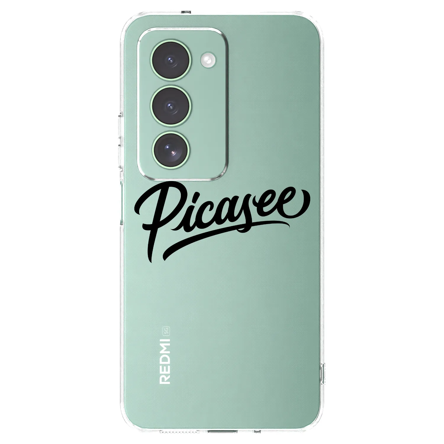 Picasee silikonski prozorni ovitek za Xiaomi Redmi 15 5G - Picasee - old logo - black