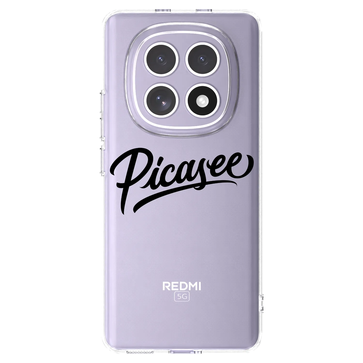 Picasee silikonski prozorni ovitek za Xiaomi Redmi Note 15 - Picasee - old logo - black