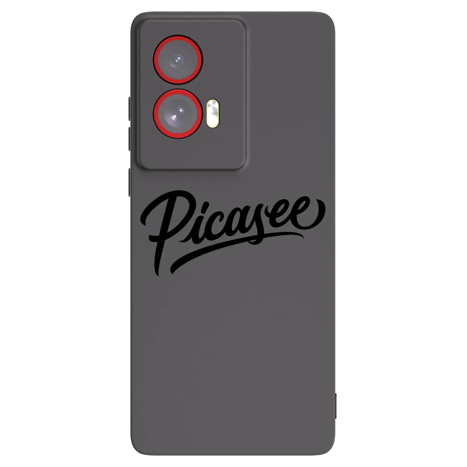 Picasee silikonski črni ovitek za Motorola Edge 50 Fusion - Picasee - old logo - black