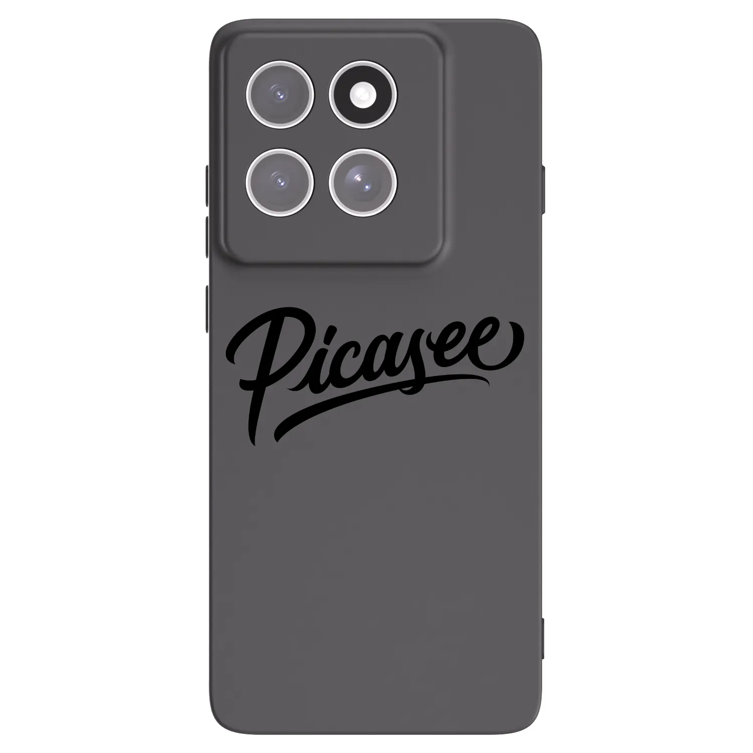Picasee silikonski črni ovitek za Motorola Edge 60 Fusion - Picasee - old logo - black
