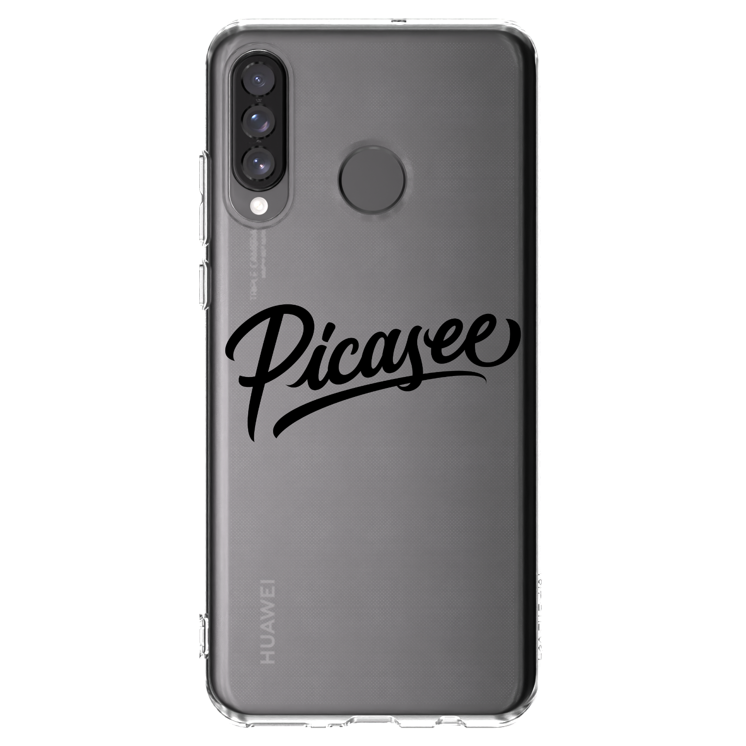 Picasee silikonski prozorni ovitek za Huawei P30 Lite - Picasee - old logo - black