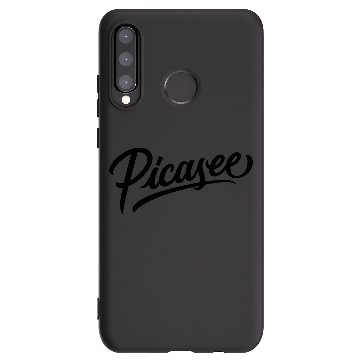 Picasee silikonski črni ovitek za Huawei P30 Lite - Picasee - old logo - black