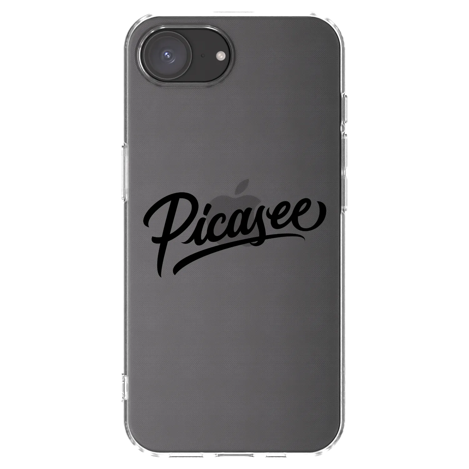 Picasee silikonski prozorni ovitek za Apple iPhone 17e - Picasee - old logo - black
