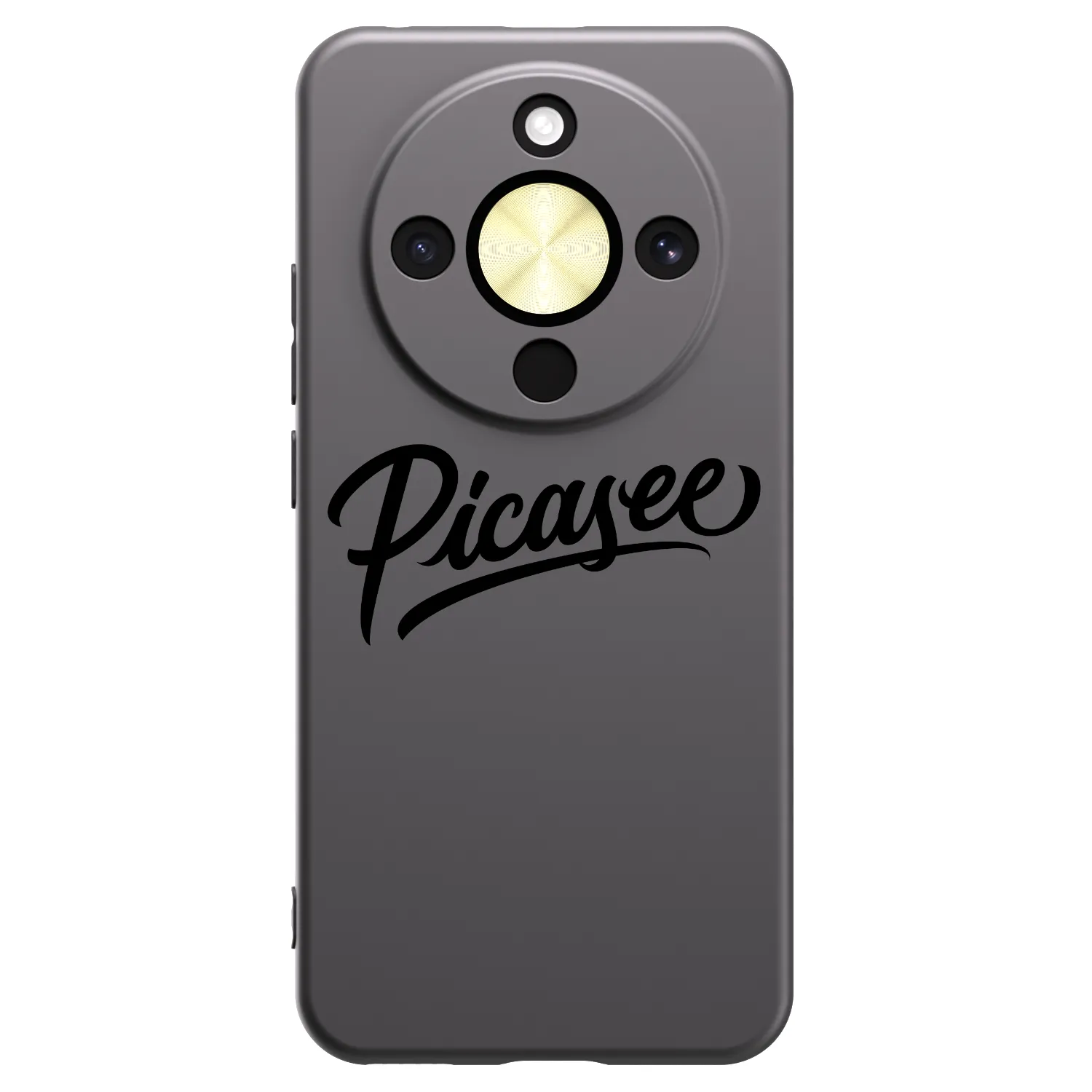 Picasee silikonski črni ovitek za Honor Magic8 Lite 5G - Picasee - old logo - black