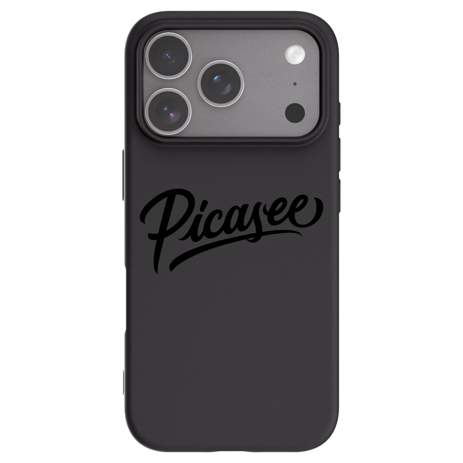 Picasee silikonski črni ovitek za Apple iPhone 18 Pro - Picasee - old logo - black