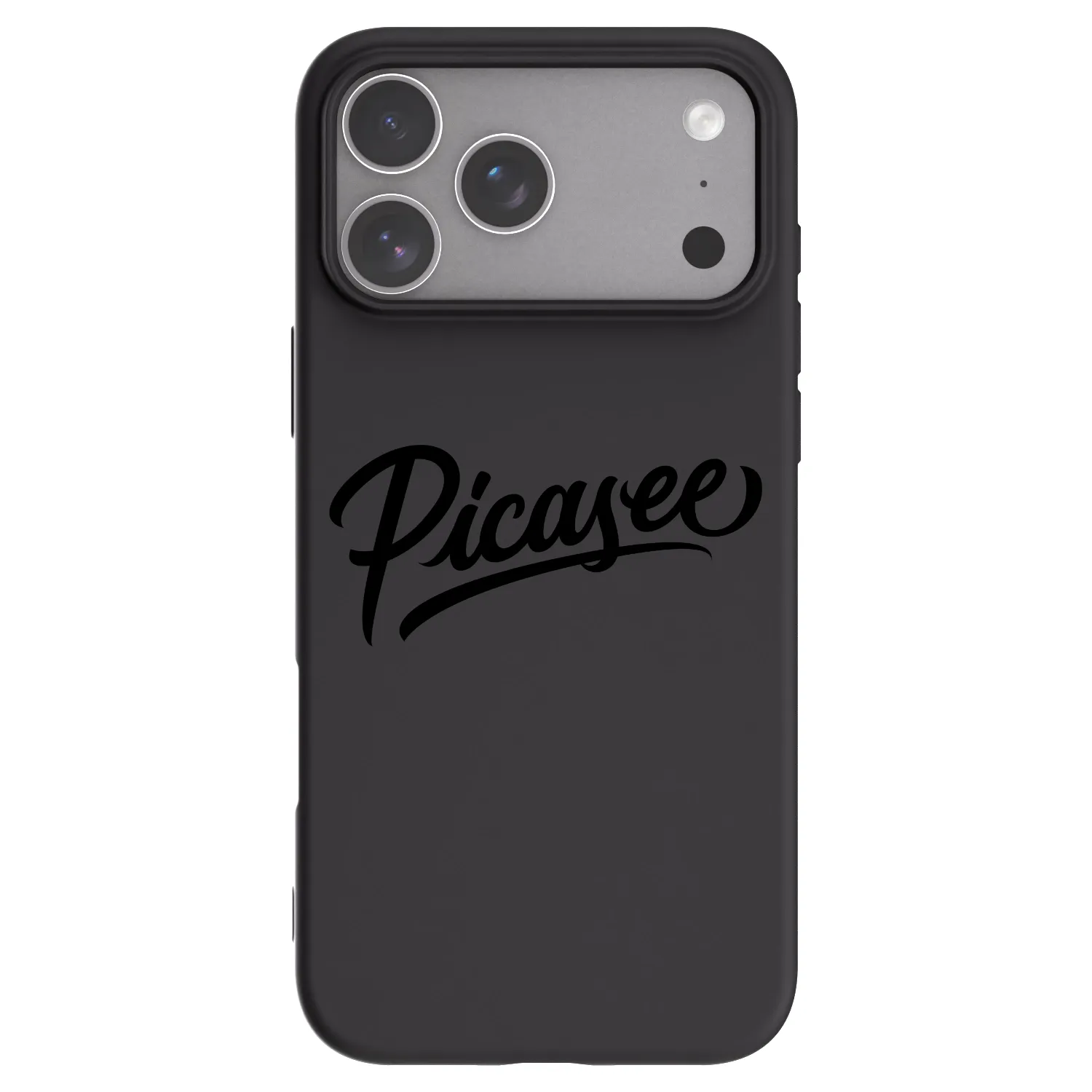 Picasee silikonski črni ovitek za Apple iPhone 18 Pro Max - Picasee - old logo - black