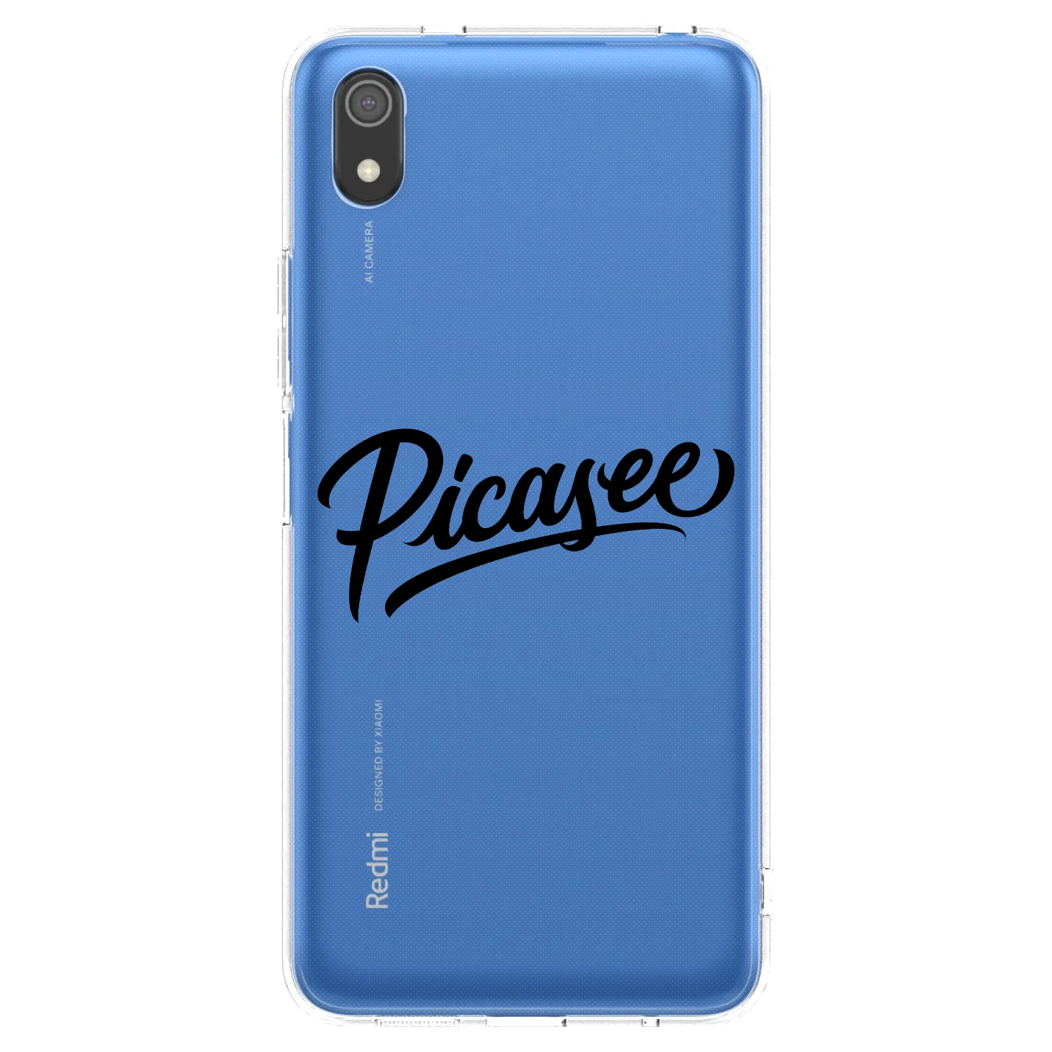 Picasee silikonski prozorni ovitek za Xiaomi Redmi 7A - Picasee - old logo - black