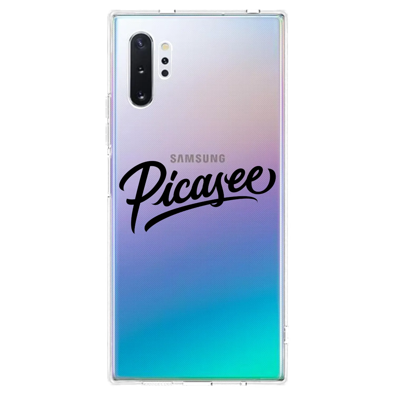 Picasee silikonski prozorni ovitek za Samsung Galaxy Note 10+ N975F - Picasee - old logo - black