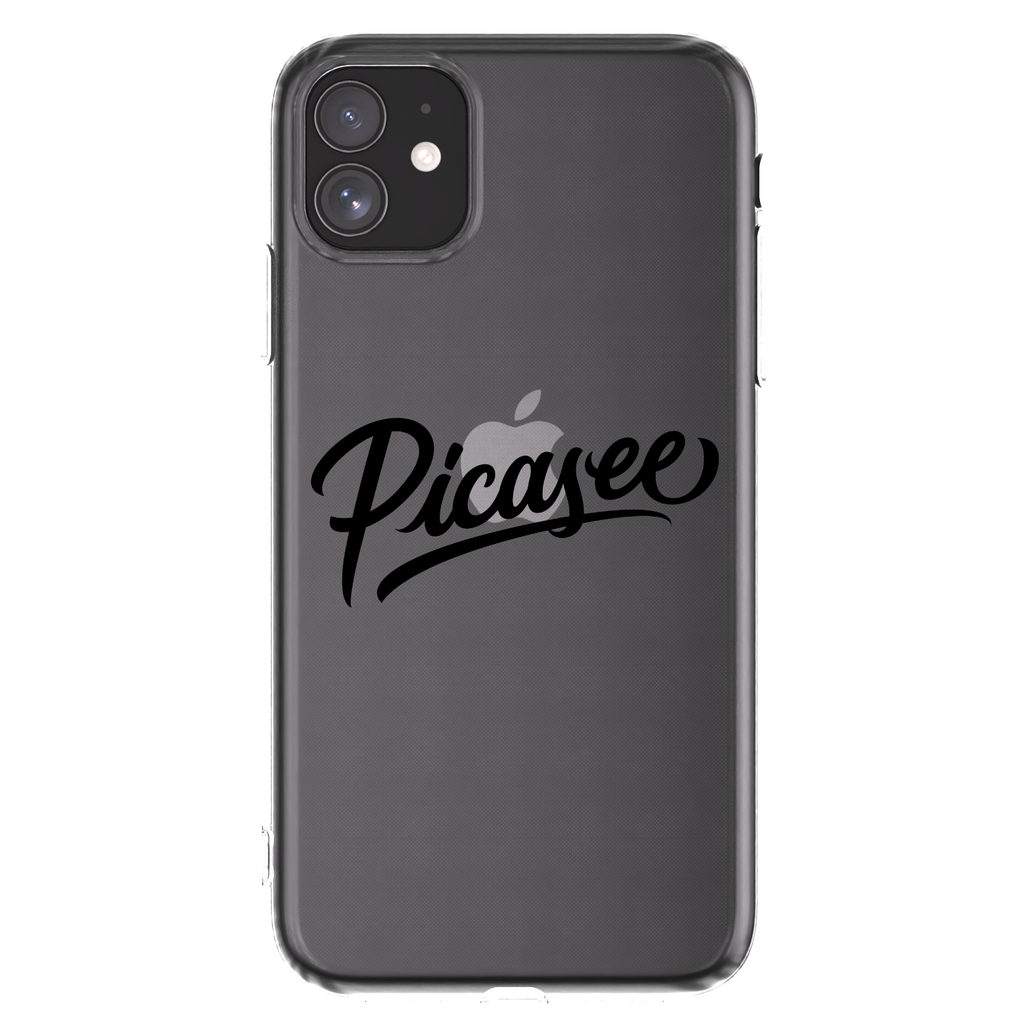Picasee silikonski prozorni ovitek za Apple iPhone 11 - Picasee - old logo - black