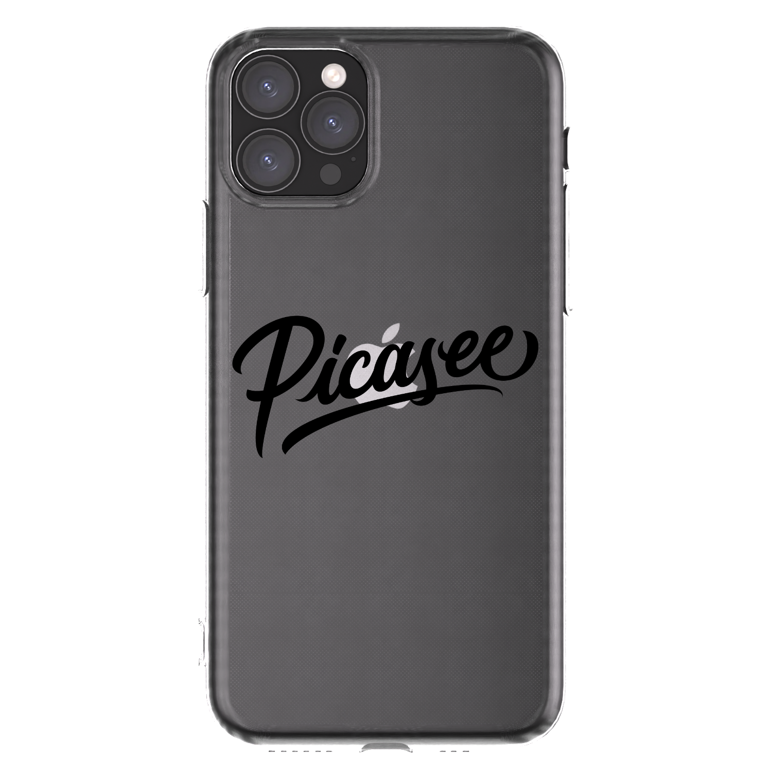 Picasee silikonski prozorni ovitek za Apple iPhone 11 Pro - Picasee - old logo - black