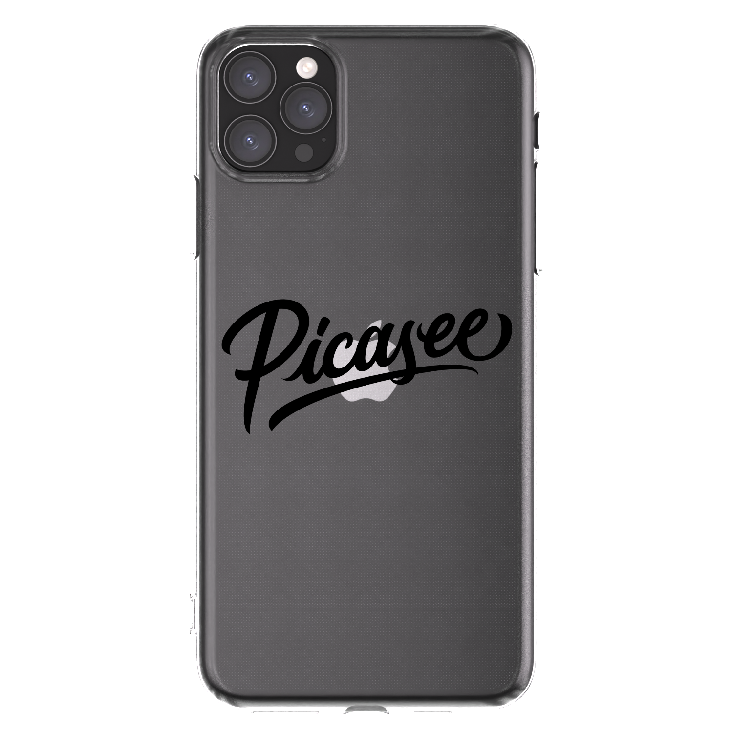 Picasee silikonski prozorni ovitek za Apple iPhone 11 Pro Max - Picasee - old logo - black