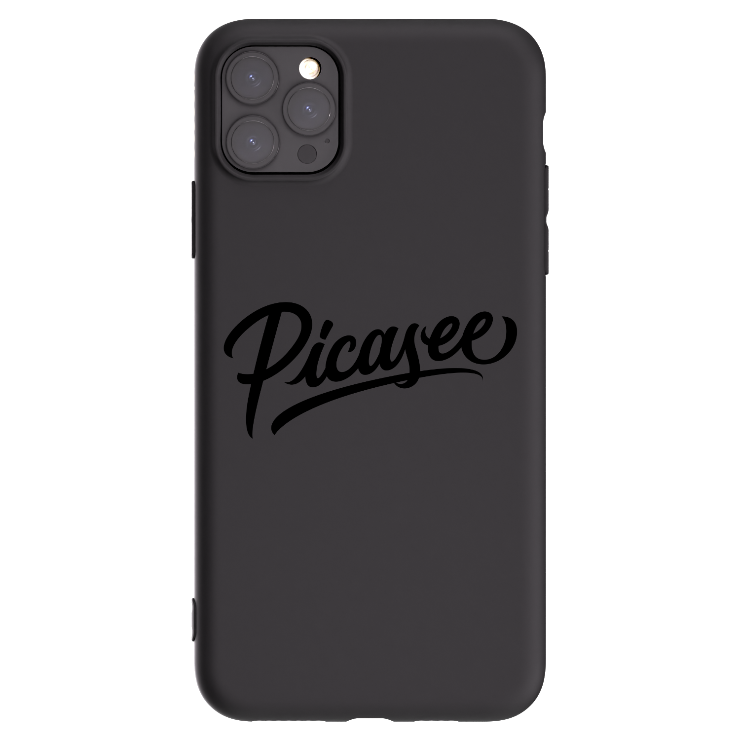 Picasee silikonski črni ovitek za Apple iPhone 11 Pro Max - Picasee - old logo - black