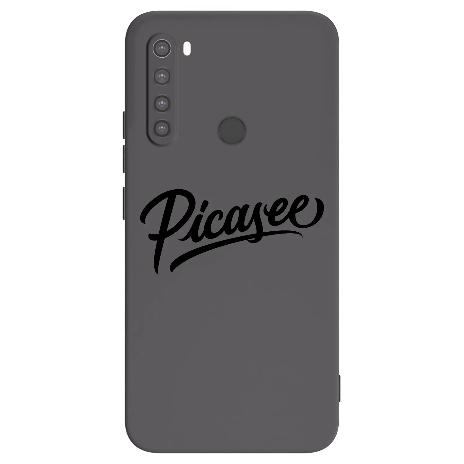 Picasee silikonski črni ovitek za Xiaomi Redmi Note 8 - Picasee - old logo - black
