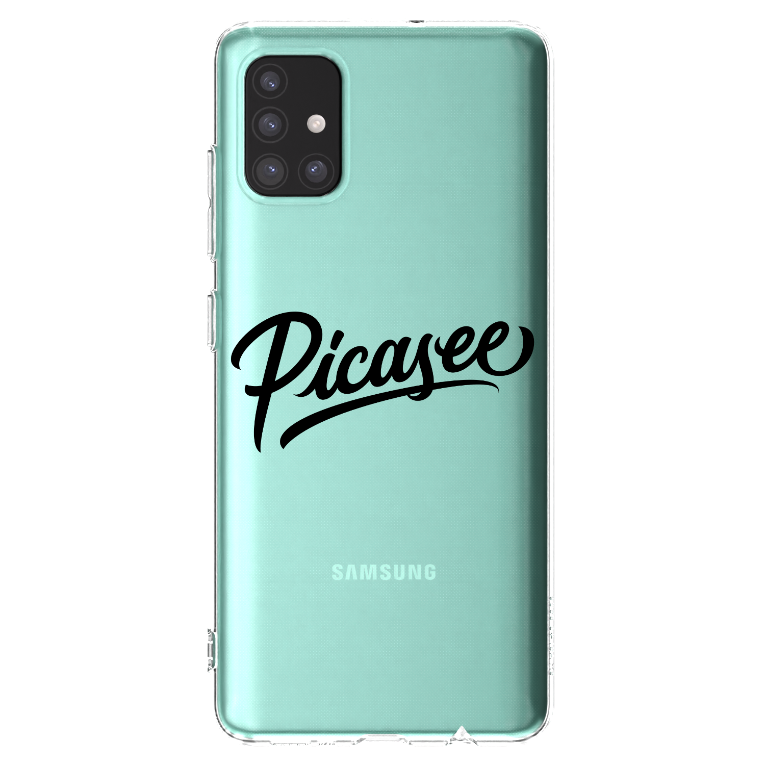 Picasee silikonski prozorni ovitek za Samsung Galaxy A51 A515F - Picasee - old logo - black