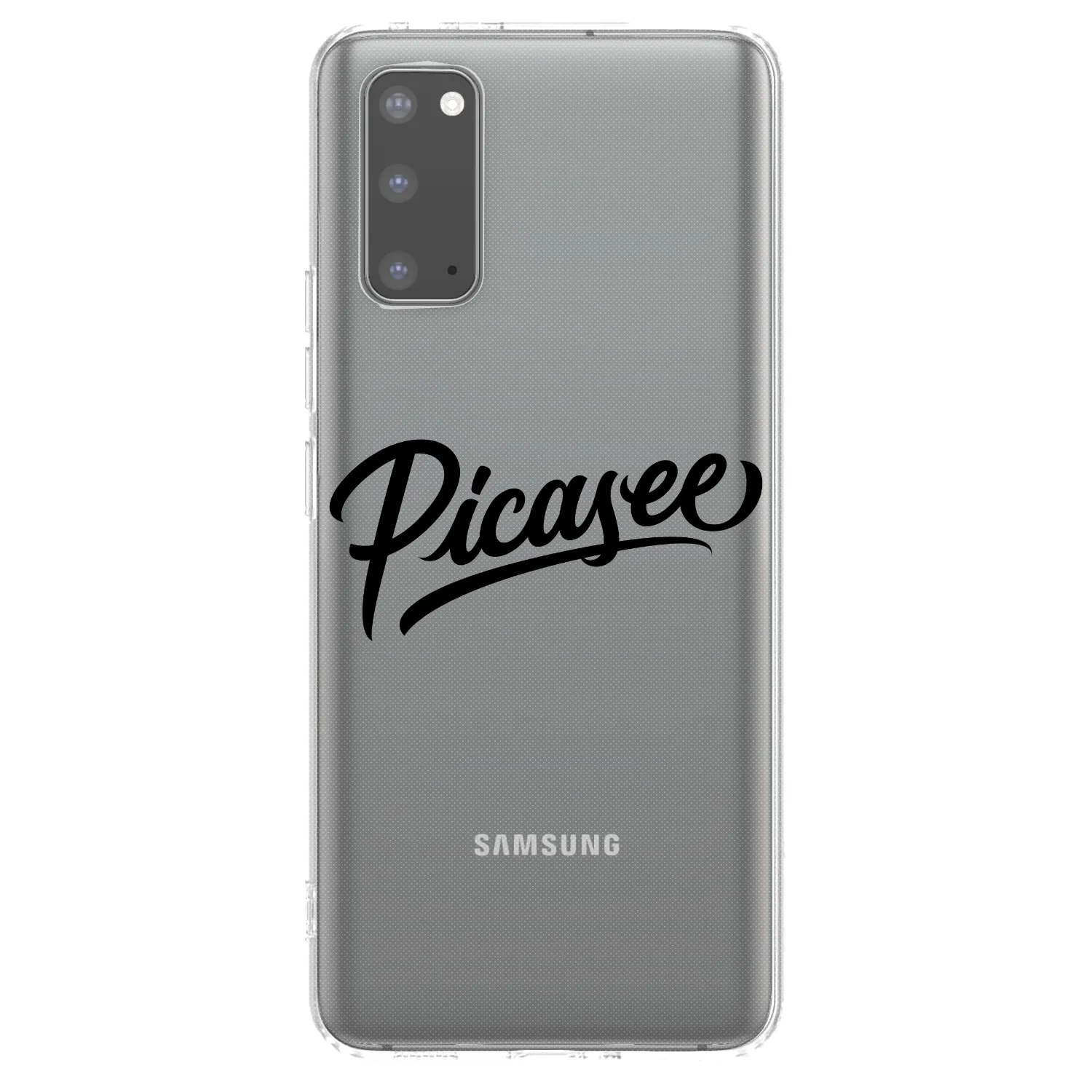 Picasee silikonski prozorni ovitek za Samsung Galaxy S20 G980F - Picasee - old logo - black
