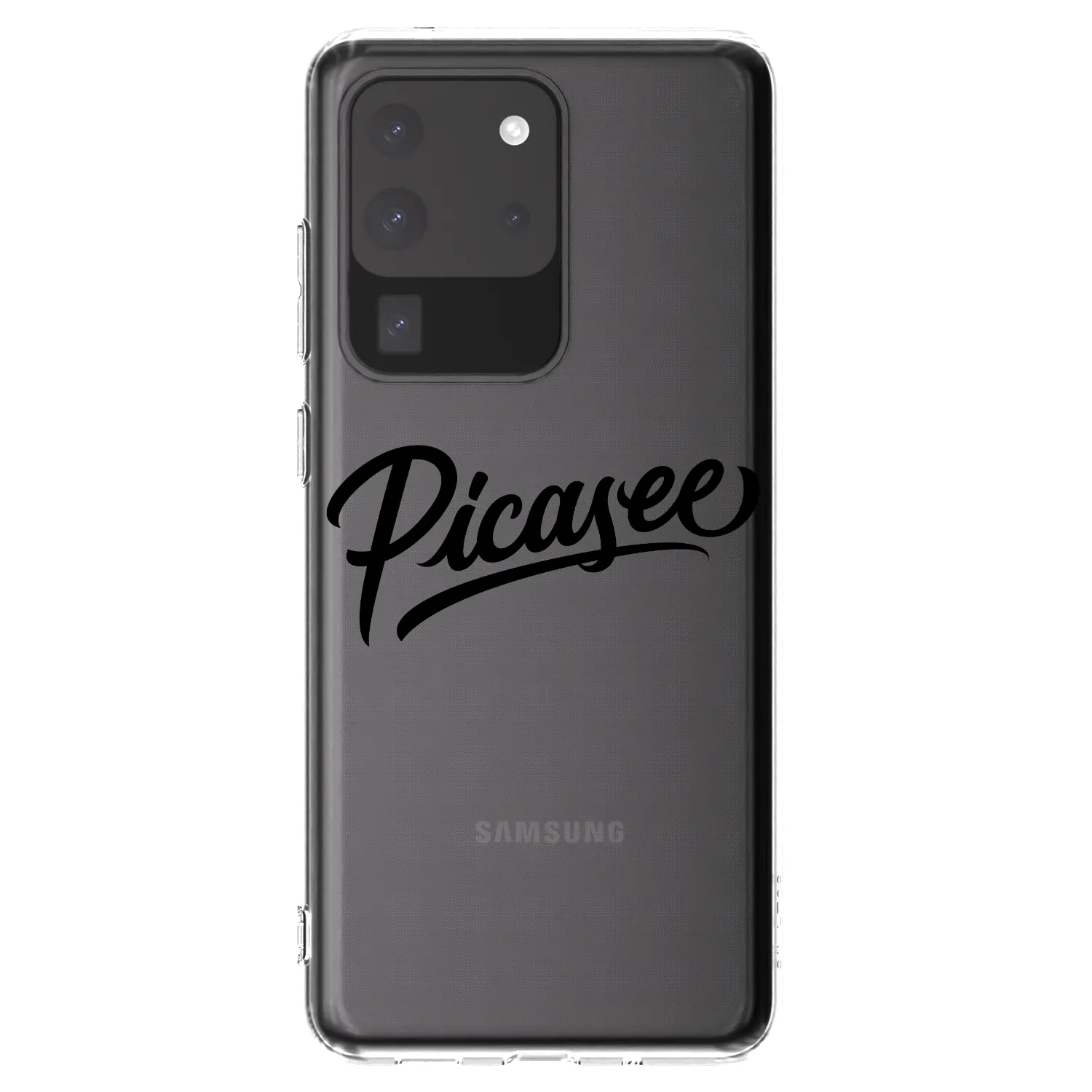Picasee silikonski prozorni ovitek za Samsung Galaxy S20 Ultra 5G G988F - Picasee - old logo - black